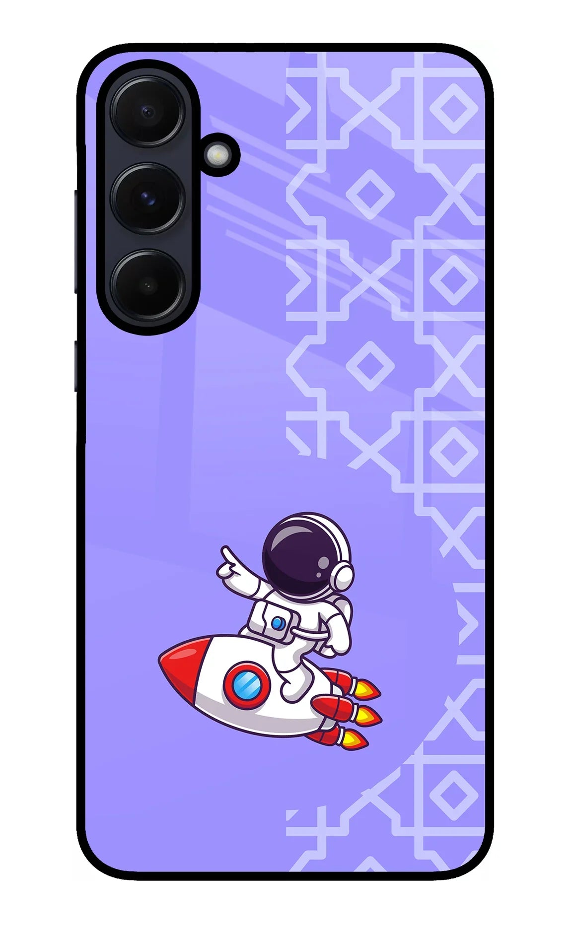 Cute Astronaut Samsung A55 5G Glass Case - Cute Astronaut Samsung A55 5G Glass Case Cute Astronaut Samsung A55 5G Glass Case