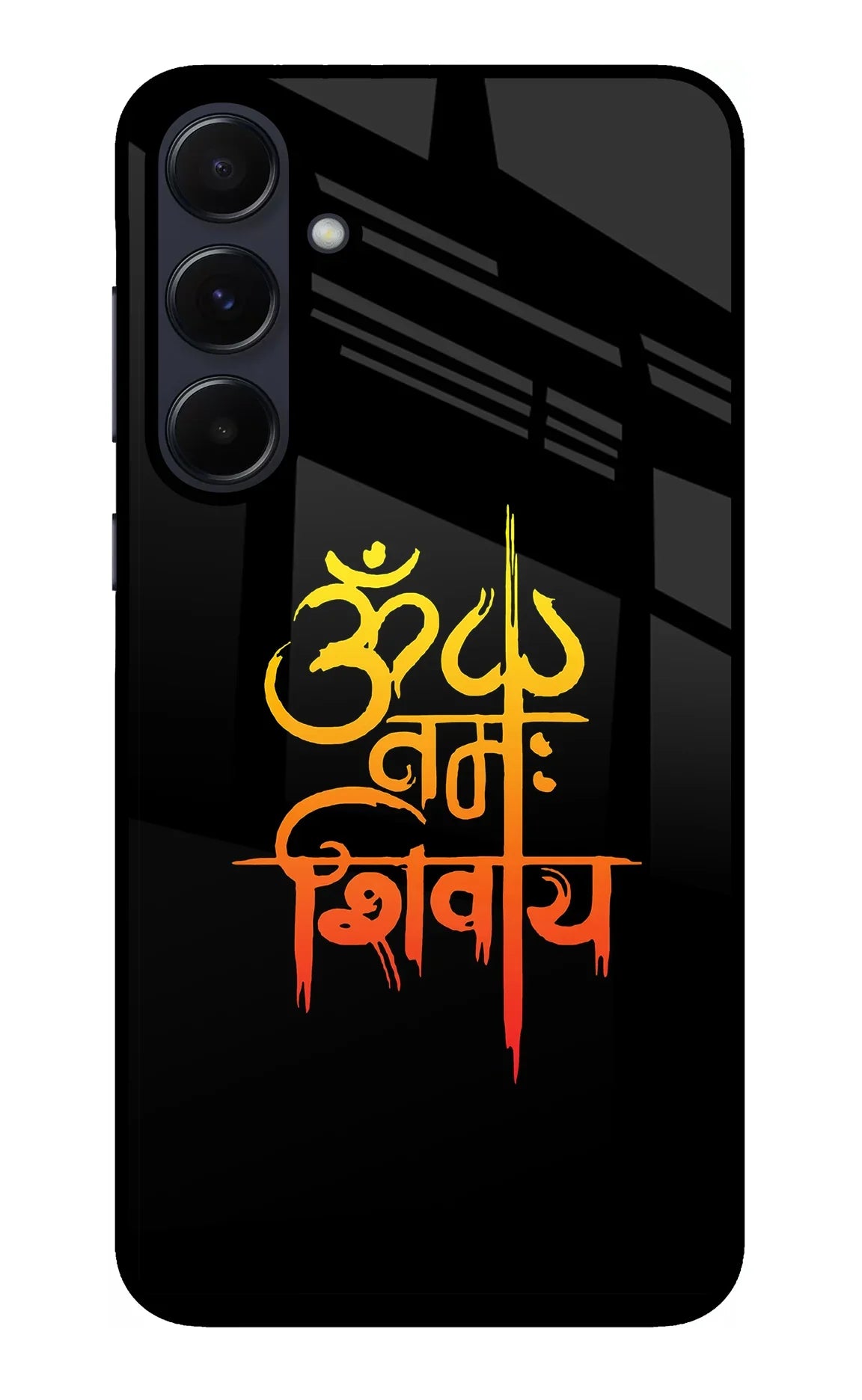 Om Namah Shivay Samsung A55 5G Glass Case - Om Namah Shivay Samsung A55 5G Glass Case Om Namah Shivay Samsung A55 5G Glass Case