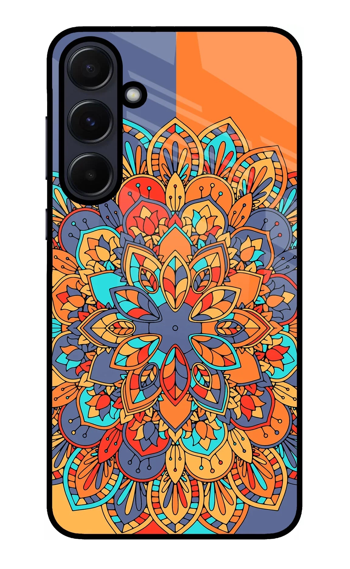 Color Mandala Samsung A55 5G Glass Case - Color Mandala Samsung A55 5G Glass Case Color Mandala Samsung A55 5G Glass Case