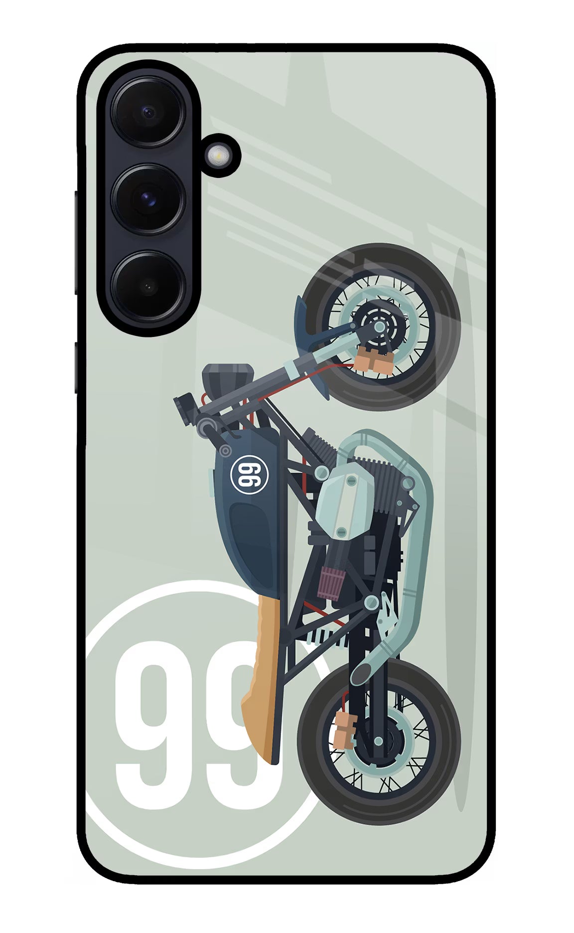 Classic Cafe Racer 99 Samsung A55 5G Glass Case - Classic Cafe Racer 99 Samsung A55 5G Glass Case Classic Cafe Racer 99 Samsung A55 5G Glass Case