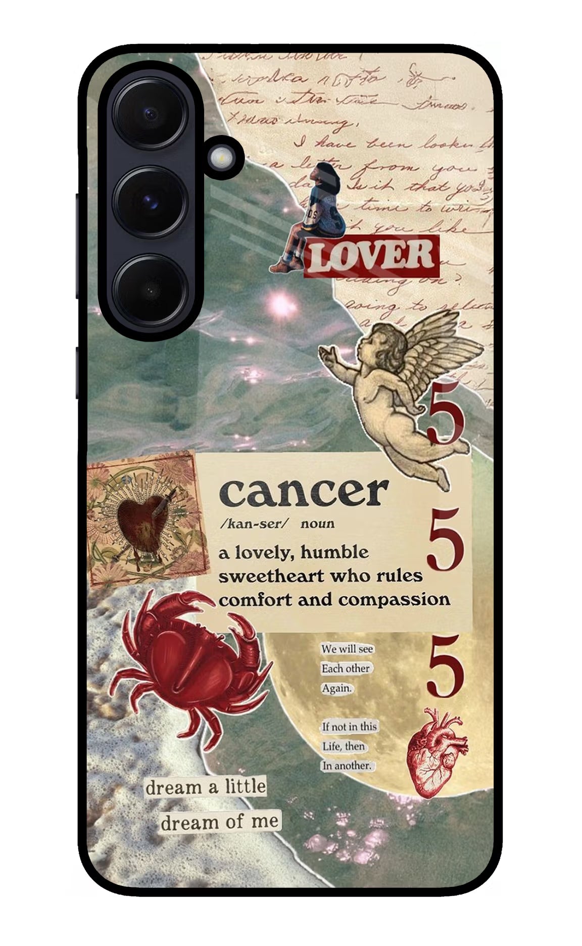 Cancer Zodiac Samsung A55 5G Glass Case - Cancer Zodiac Samsung A55 5G Glass Case Cancer Zodiac Samsung A55 5G Glass Case