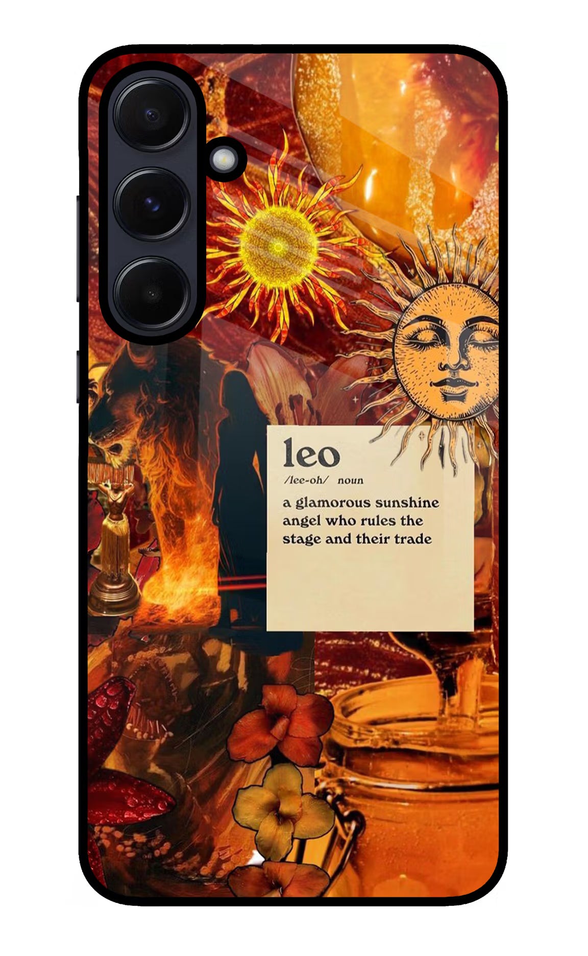 Leo Zodiac Samsung A55 5G Glass Case - Leo Zodiac Samsung A55 5G Glass Case Leo Zodiac Samsung A55 5G Glass Case