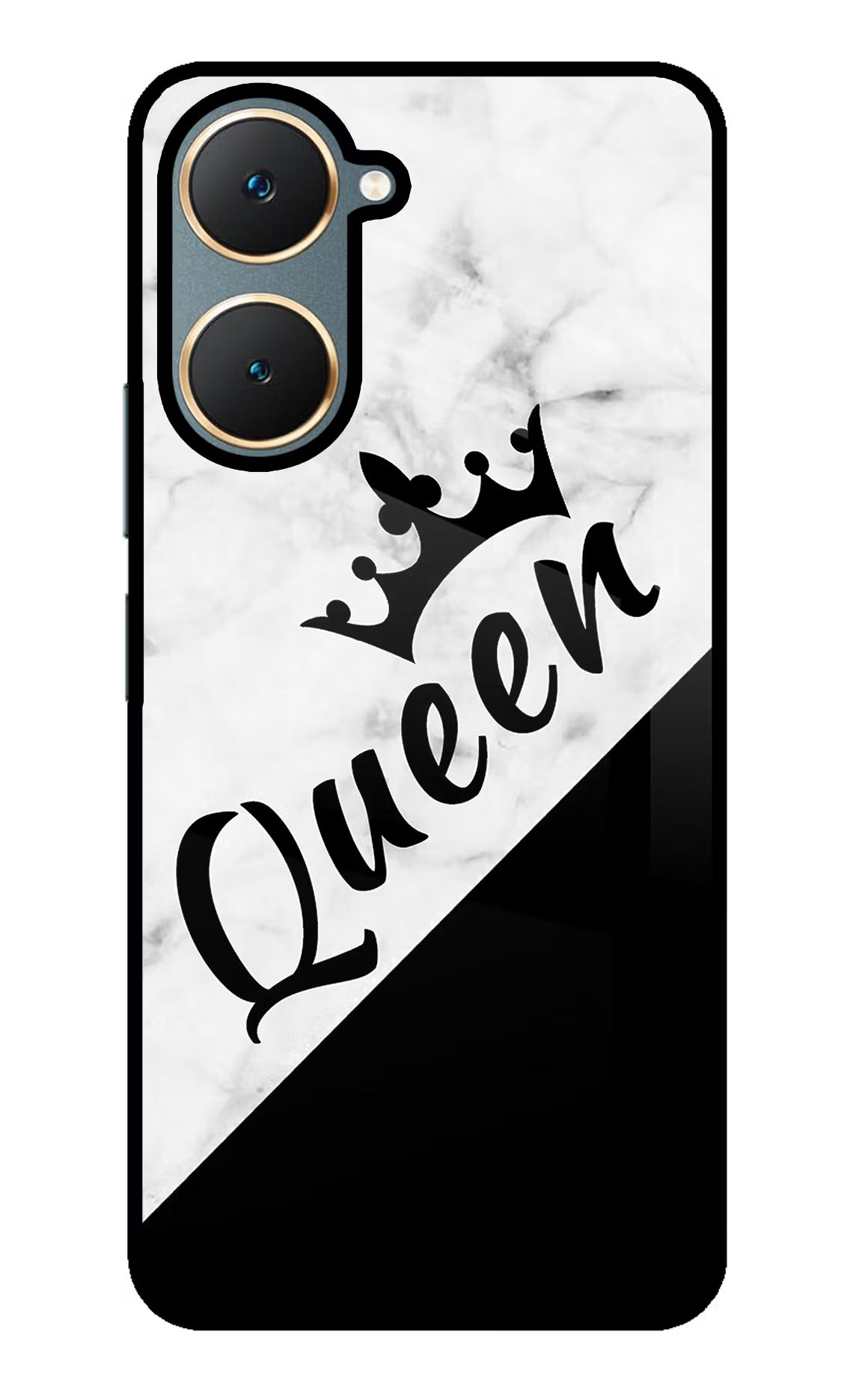 Queen Vivo Y18/Y18e Glass Case - Queen Vivo Y18/Y18e Glass Case Queen Vivo Y18/Y18e Glass Case