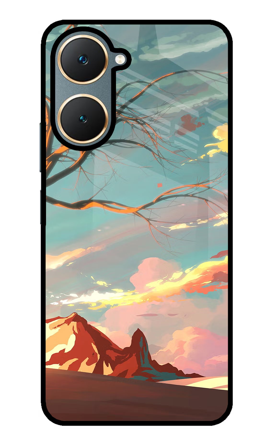 Scenery Vivo Y18/Y18e Glass Case - Scenery Vivo Y18/Y18e Glass Case Scenery Vivo Y18/Y18e Glass Case