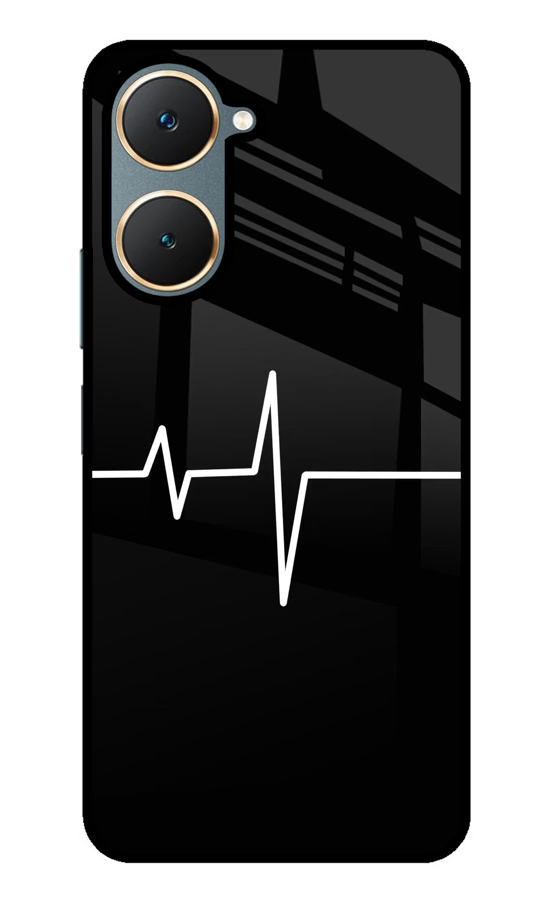 Heart Beats Vivo Y18/Y18e Glass Case - Heart Beats Vivo Y18/Y18e Glass Case Heart Beats Vivo Y18/Y18e Glass Case