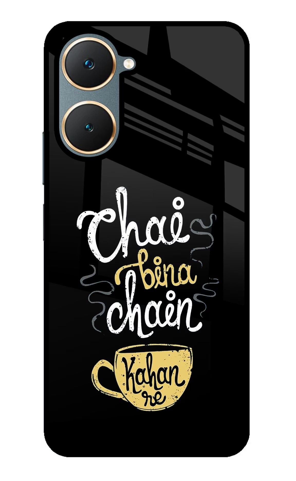 Chai Bina Chain Kaha Re Vivo Y18/Y18e Glass Case - Chai Bina Chain Kaha Re Vivo Y18/Y18e Glass Case Chai Bina Chain Kaha Re Vivo Y18/Y18e Glass Case