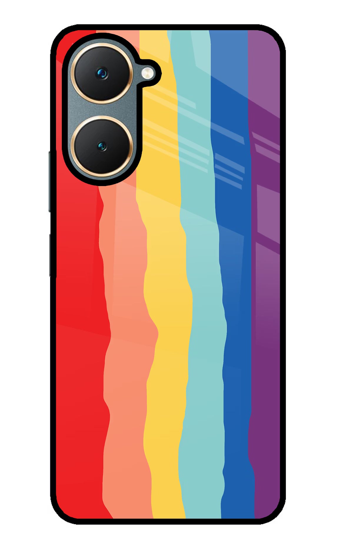 Rainbow Vivo Y18/Y18e Glass Case - Rainbow Vivo Y18/Y18e Glass Case Rainbow Vivo Y18/Y18e Glass Case