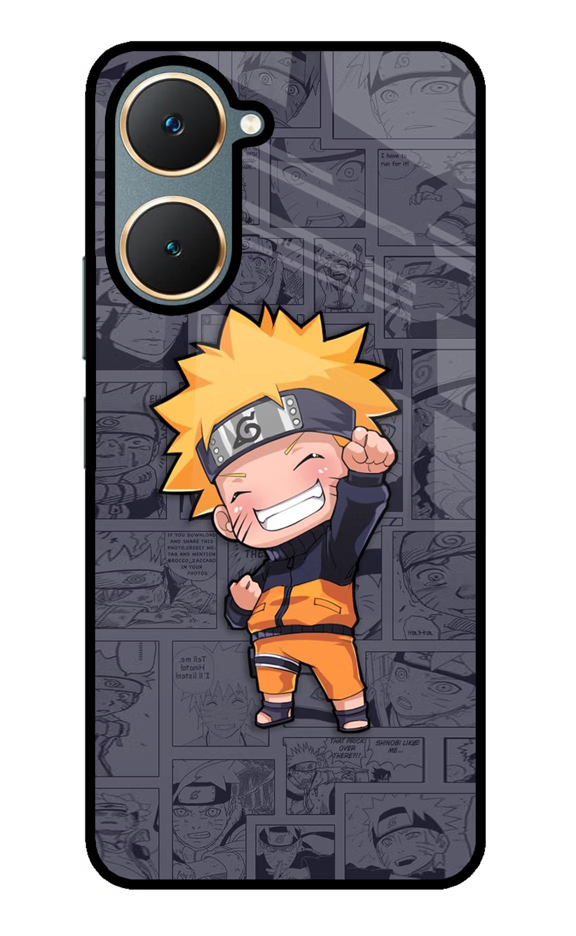 Chota Naruto Vivo Y18/Y18e Glass Case - Chota Naruto Vivo Y18/Y18e Glass Case Chota Naruto Vivo Y18/Y18e Glass Case