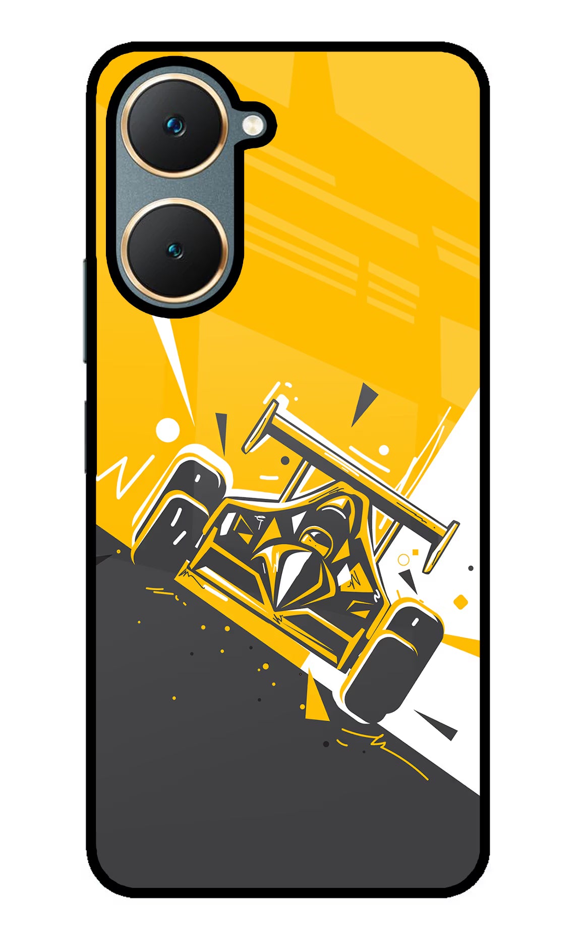 Track King Vivo Y18/Y18e Glass Case - Track King Vivo Y18/Y18e Glass Case Track King Vivo Y18/Y18e Glass Case