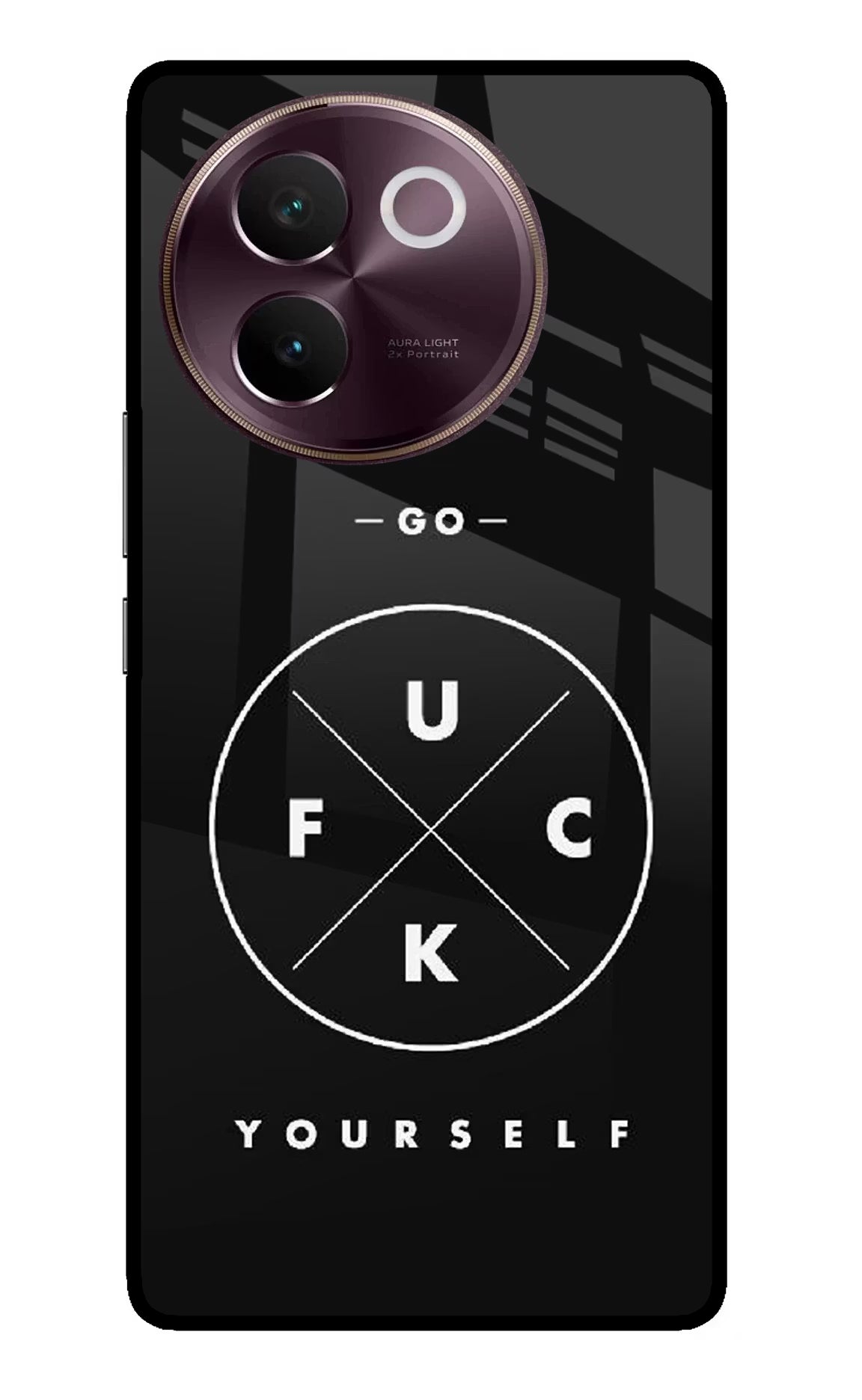 Go Fuck Yourself Vivo V30e Glass Case - Go Fuck Yourself Vivo V30e Glass Case Go Fuck Yourself Vivo V30e Glass Case