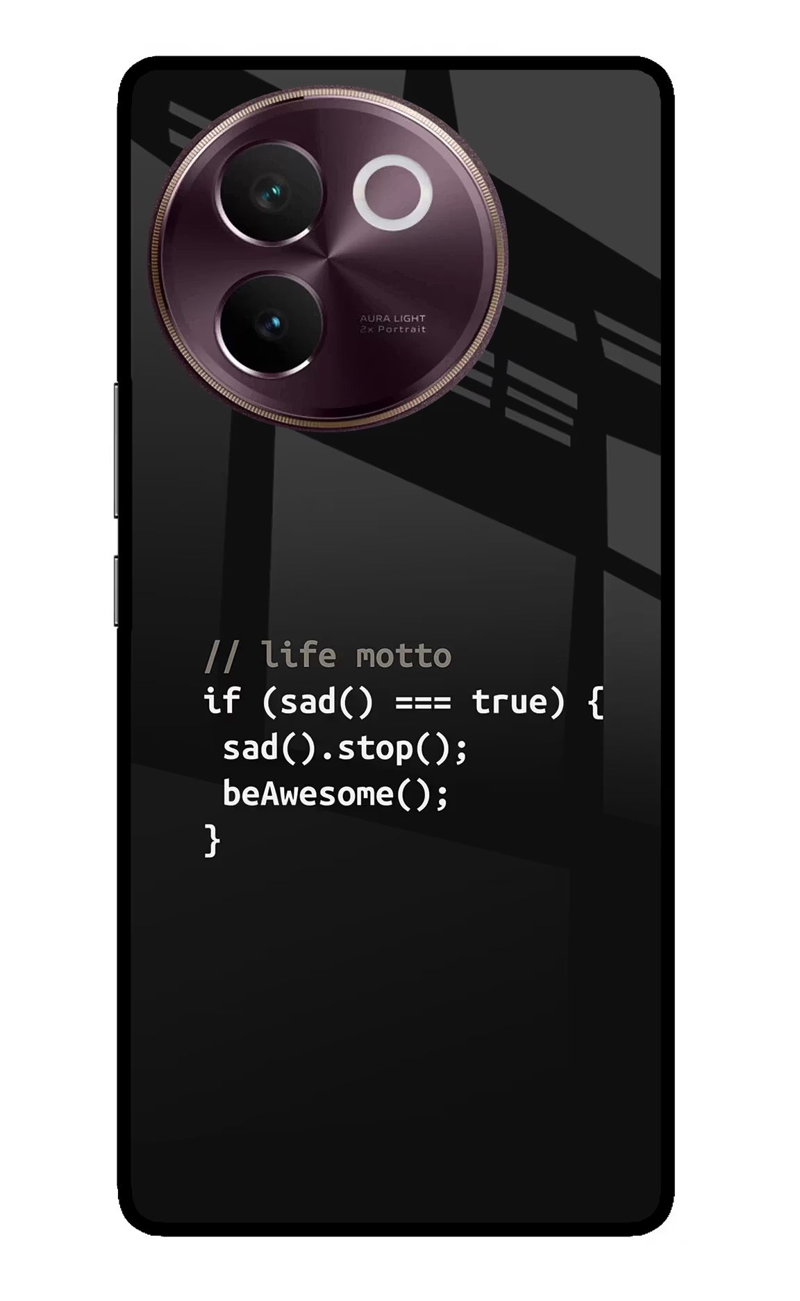 Life Motto Code Vivo V30e Glass Case - Life Motto Code Vivo V30e Glass Case Life Motto Code Vivo V30e Glass Case