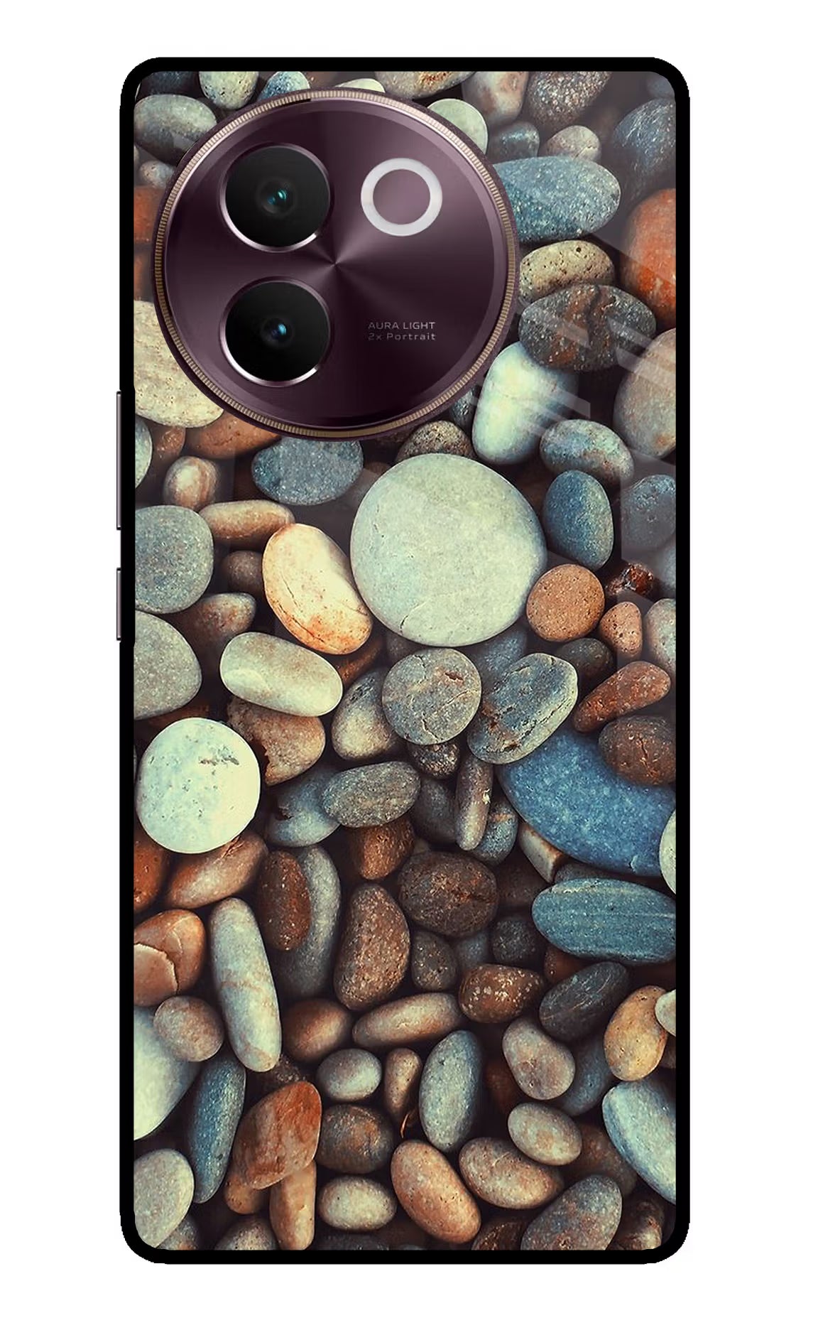 Pebble Vivo V30e Glass Case - Pebble Vivo V30e Glass Case Pebble Vivo V30e Glass Case