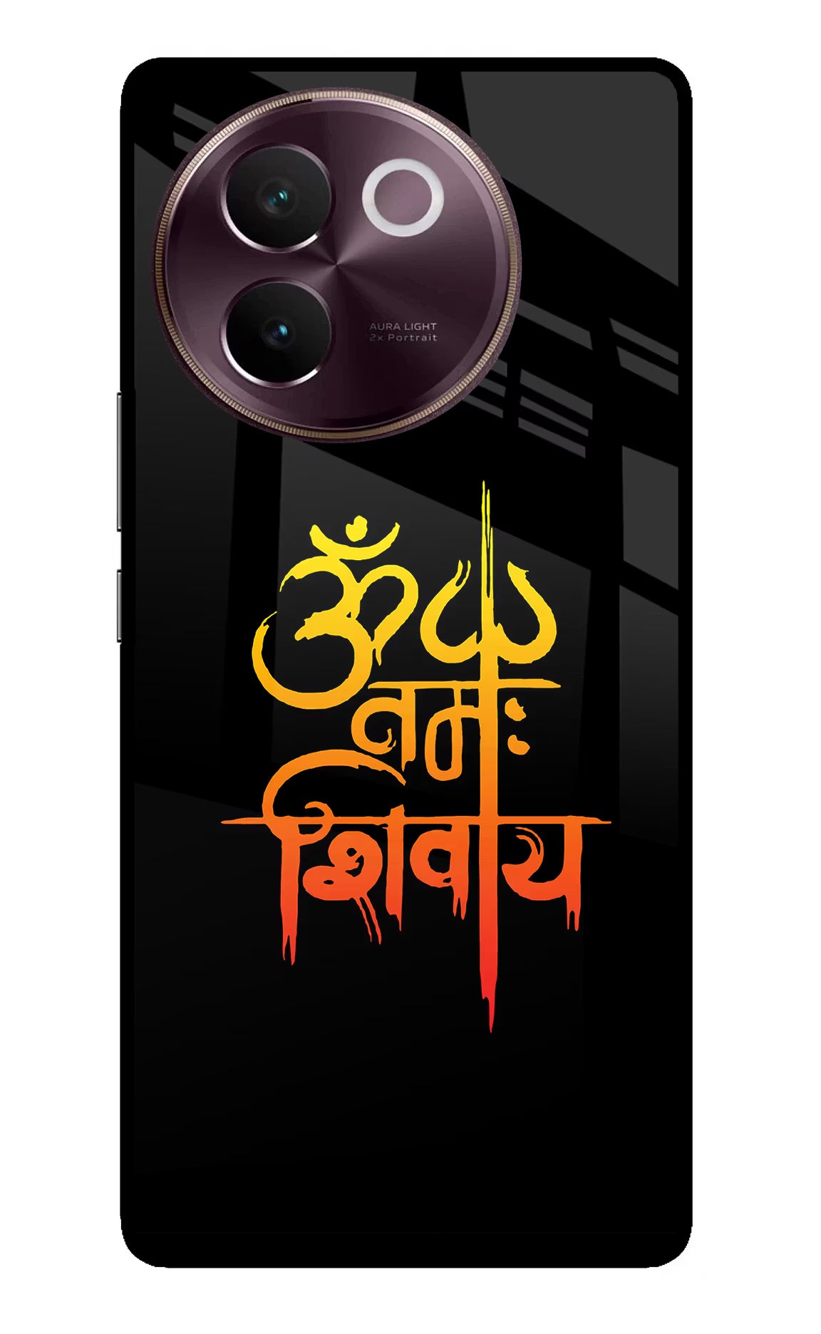 Om Namah Shivay Vivo V30e Glass Case - Om Namah Shivay Vivo V30e Glass Case Om Namah Shivay Vivo V30e Glass Case