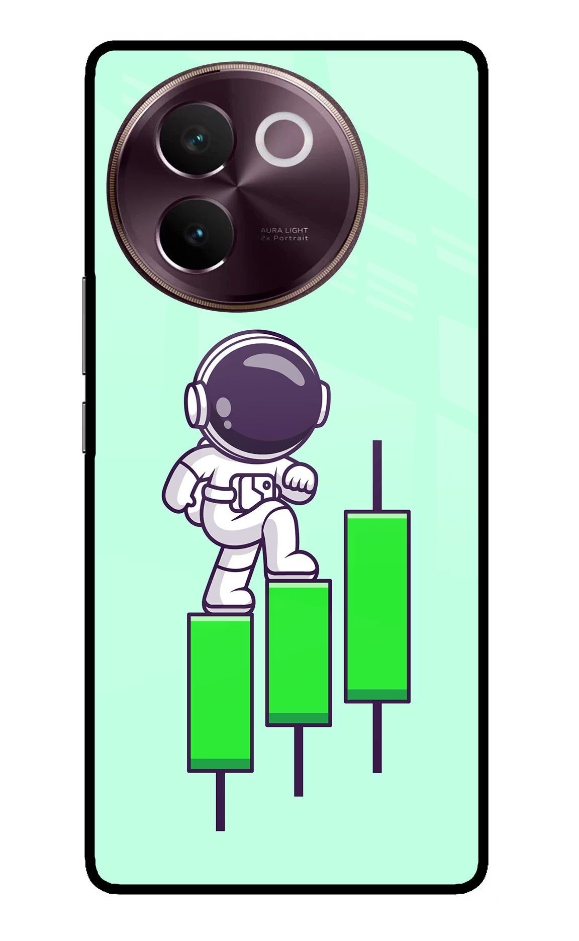 Astronaut Trader Vivo V30e Glass Case - Astronaut Trader Vivo V30e Glass Case Astronaut Trader Vivo V30e Glass Case