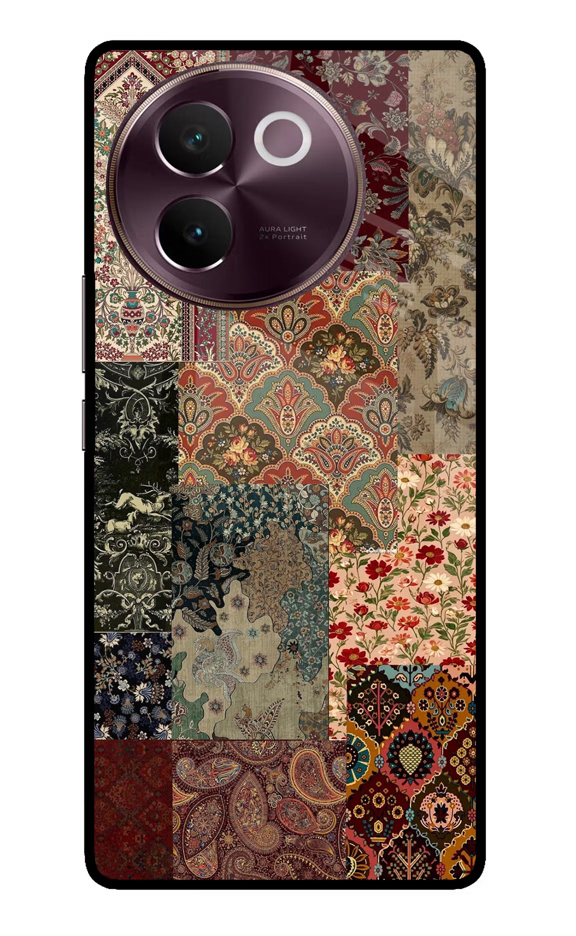Desi Print Vivo V30e Glass Case - Desi Print Vivo V30e Glass Case Desi Print Vivo V30e Glass Case