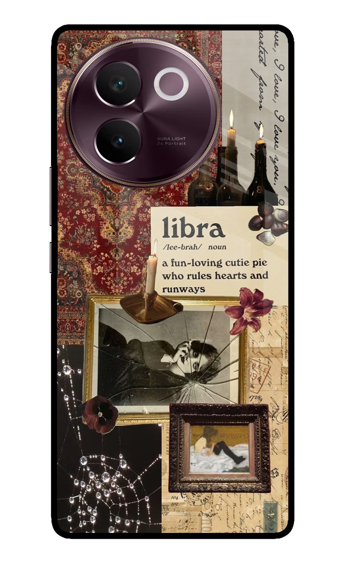 Libra Zodiac Vivo V30e Glass Case - Libra Zodiac Vivo V30e Glass Case Libra Zodiac Vivo V30e Glass Case