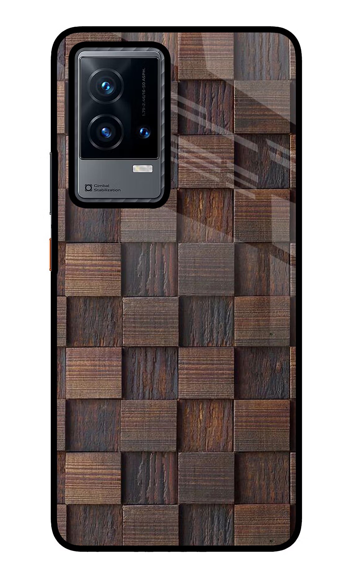 Wooden Cube Design iQOO 9 5G Glass Case - Wooden Cube Design iQOO 9 5G Glass Case Wooden Cube Design iQOO 9 5G Glass Case