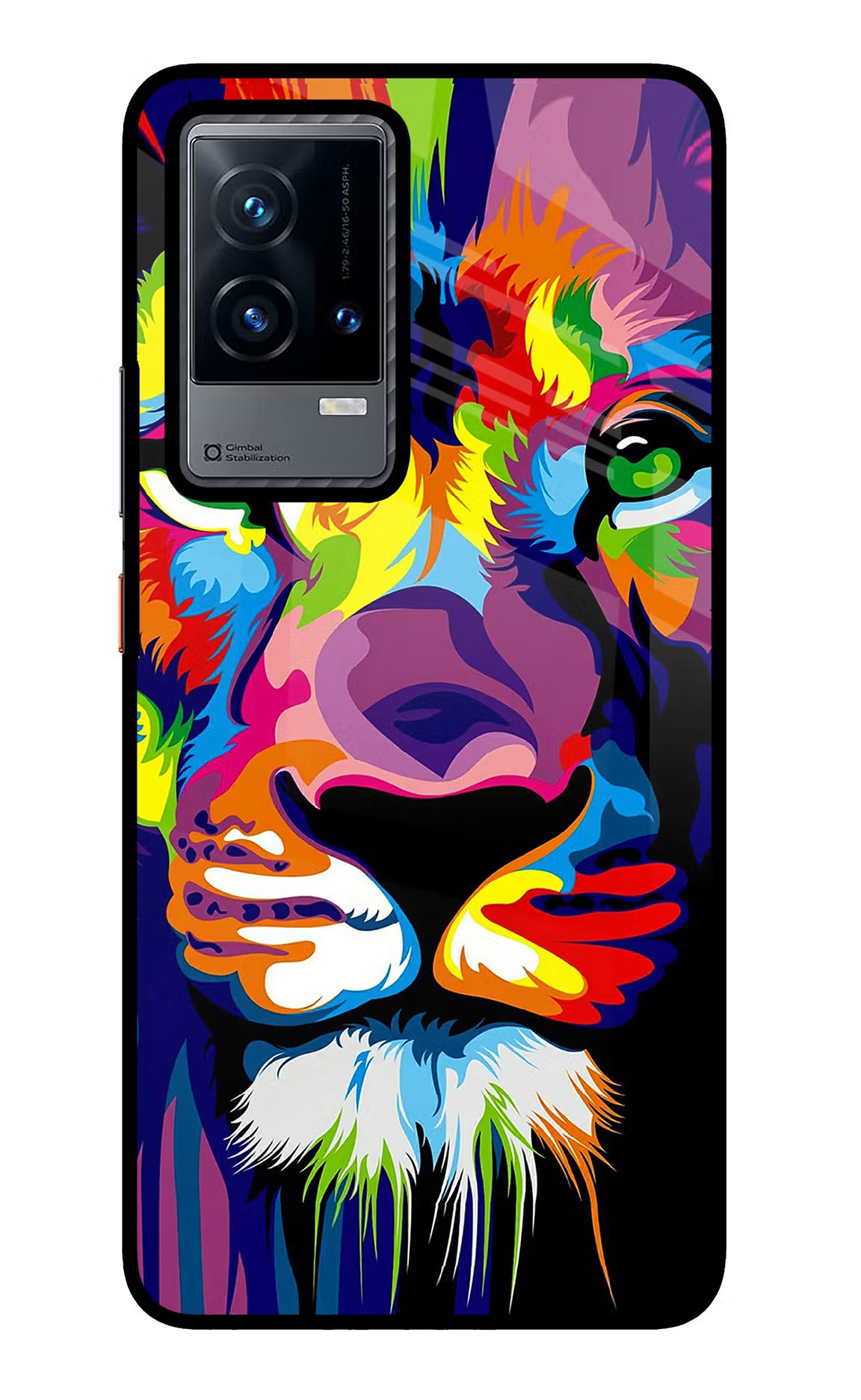 Lion iQOO 9 5G Glass Case - Lion iQOO 9 5G Glass Case Lion iQOO 9 5G Glass Case