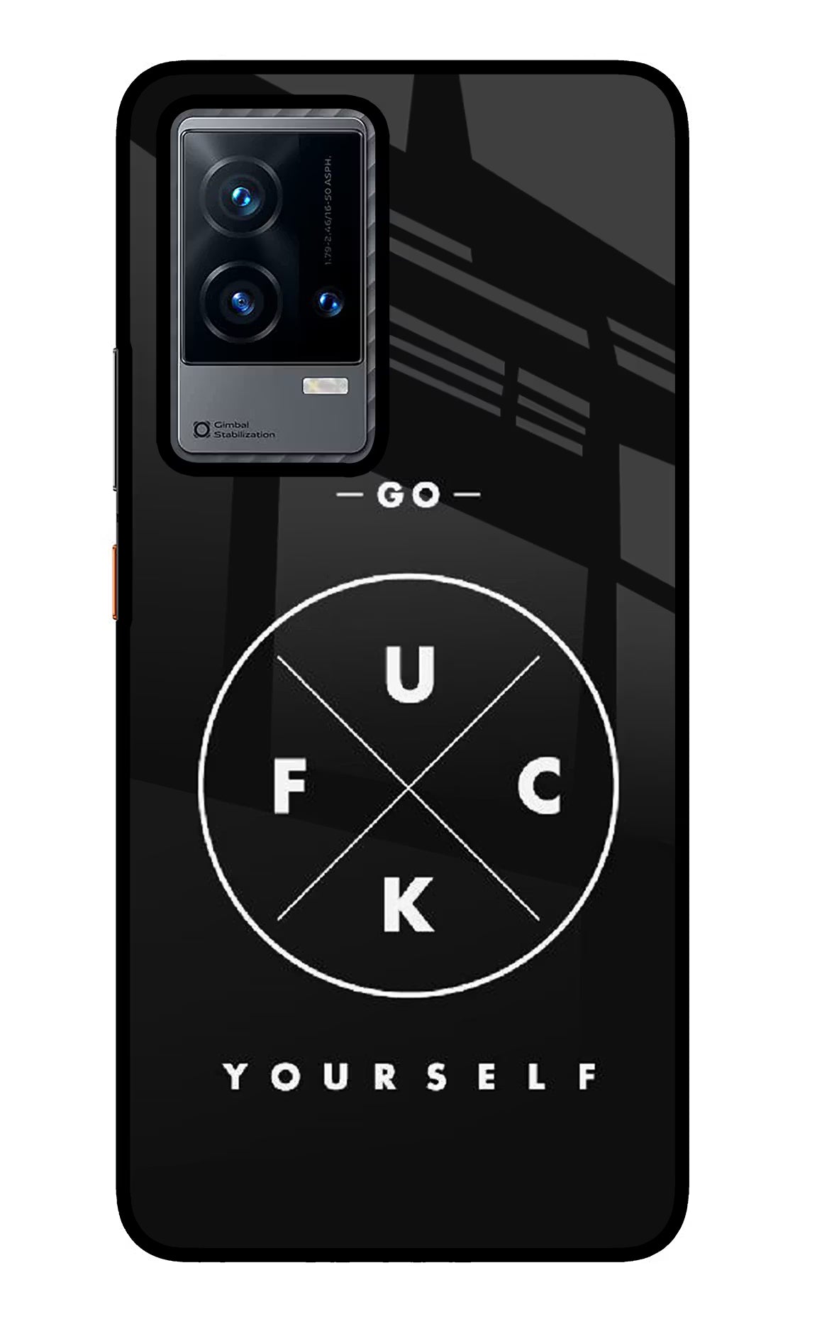 Go Fuck Yourself iQOO 9 5G Back Cover - Go Fuck Yourself iQOO 9 5G Glass Case Back Cover by Casekaro Go Fuck Yourself iQOO 9 5G Glass Case Back Cover by Casekaro