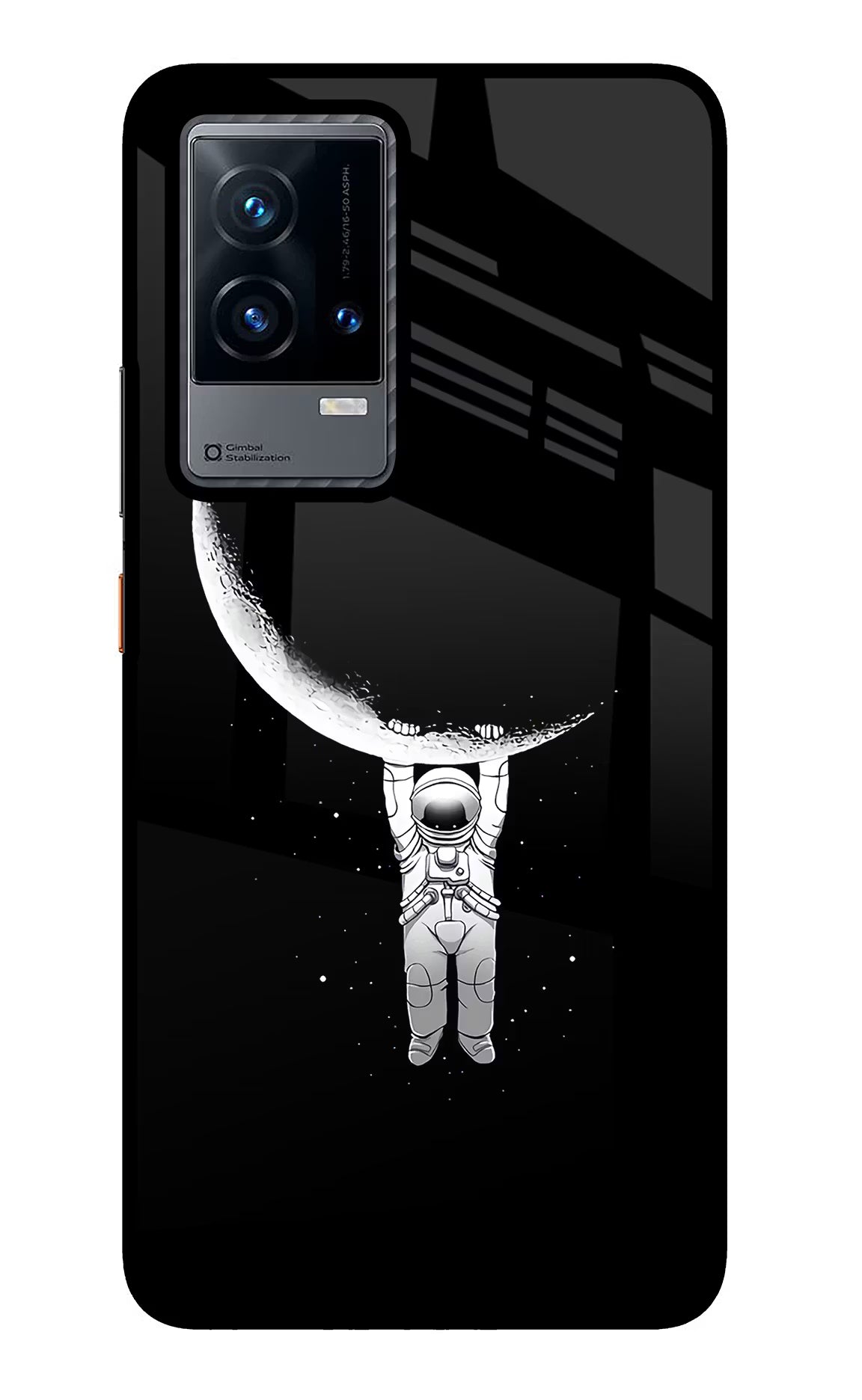 Moon Space iQOO 9 5G Back Cover - Moon Space iQOO 9 5G Glass Case Back Cover by Casekaro Moon Space iQOO 9 5G Glass Case Back Cover by Casekaro