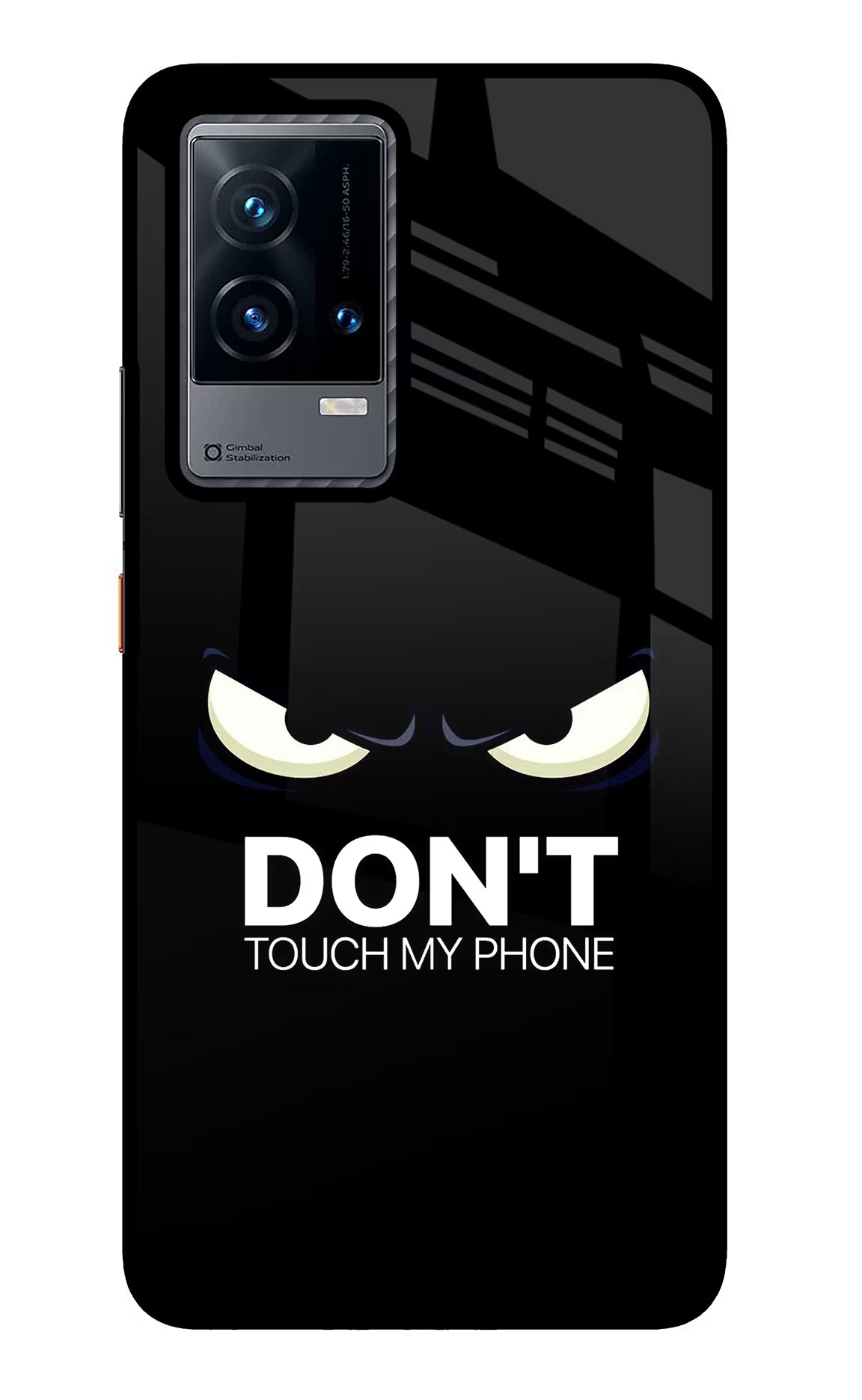 Don'T Touch My Phone iQOO 9 5G Back Cover - Don'T Touch My Phone iQOO 9 5G Glass Case Back Cover by Casekaro Don'T Touch My Phone iQOO 9 5G Glass Case Back Cover by Casekaro