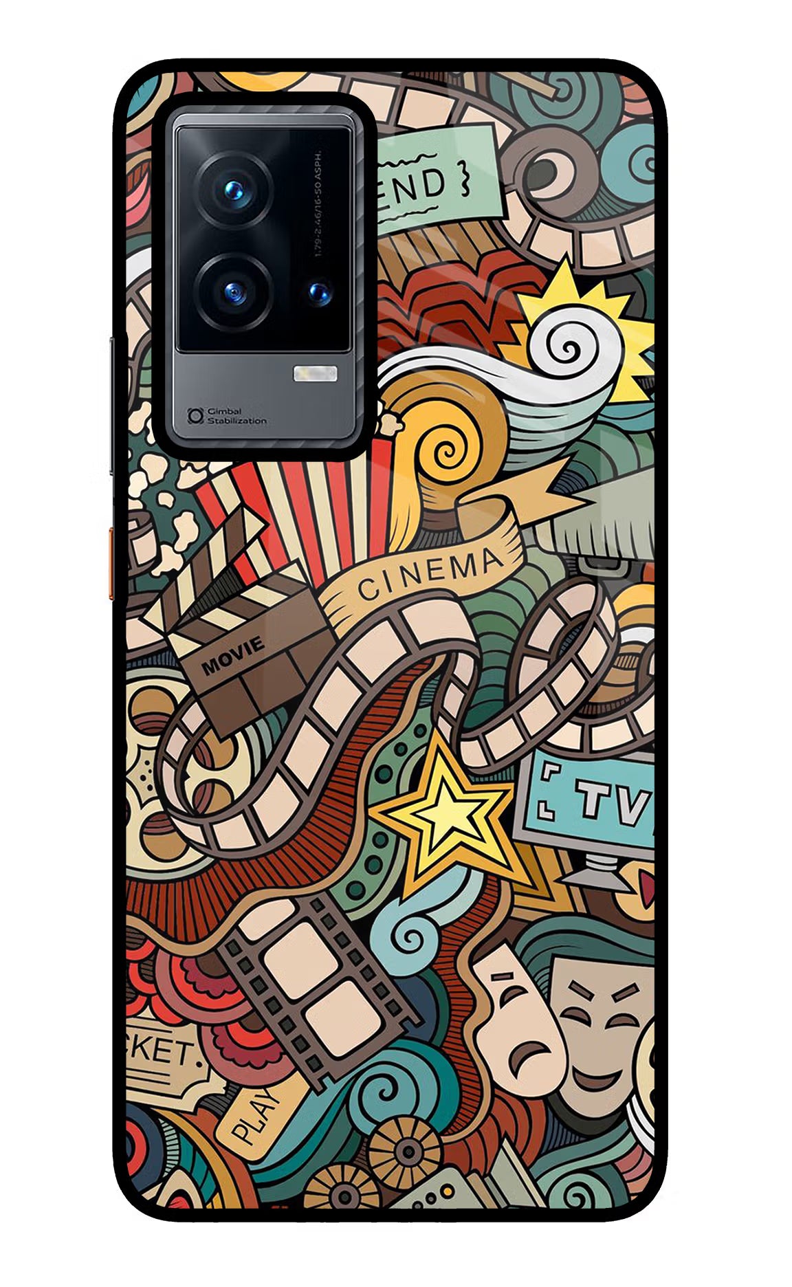 Cinema Abstract iQOO 9 5G Glass Case - Cinema Abstract iQOO 9 5G Glass Case Cinema Abstract iQOO 9 5G Glass Case