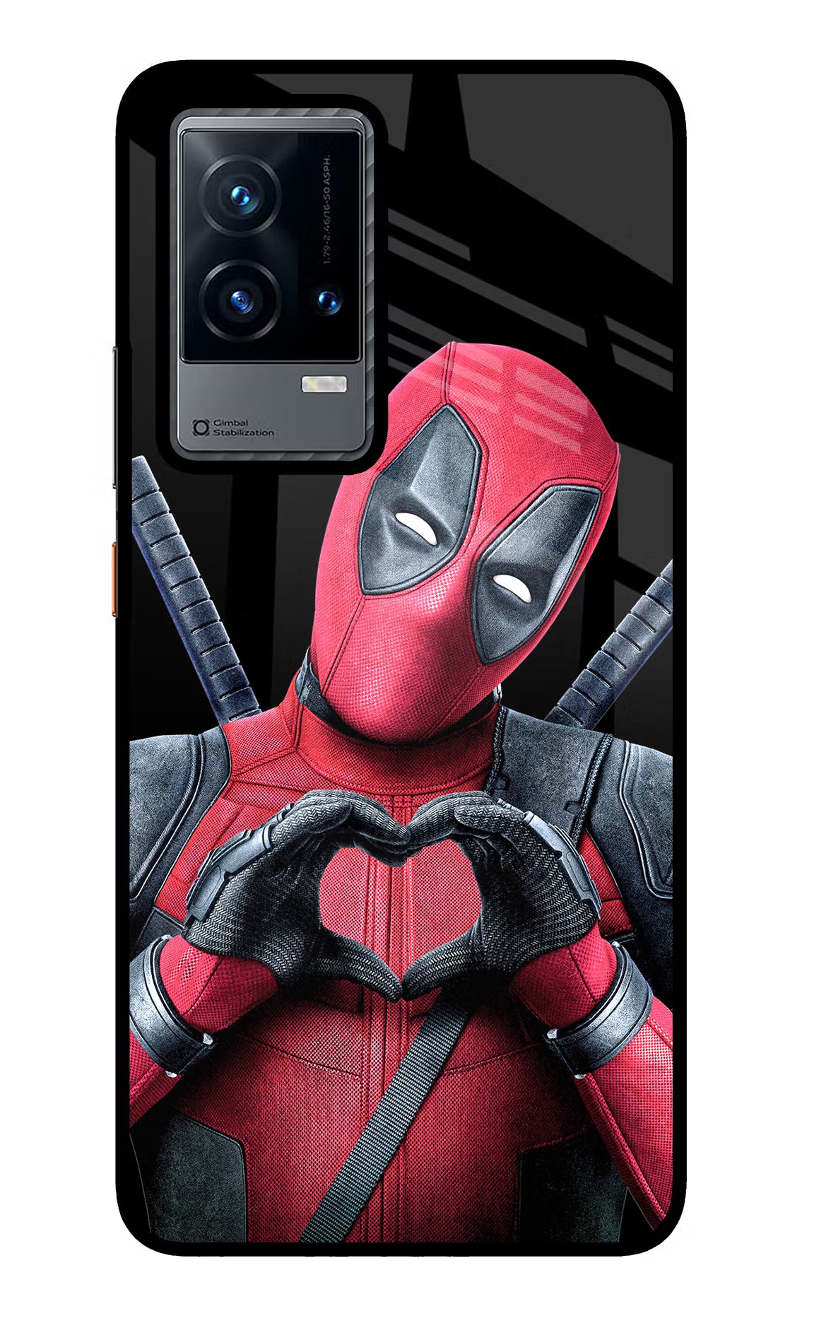 Deadpool iQOO 9 5G Back Cover - Deadpool iQOO 9 5G Glass Case Back Cover by Casekaro Deadpool iQOO 9 5G Glass Case Back Cover by Casekaro