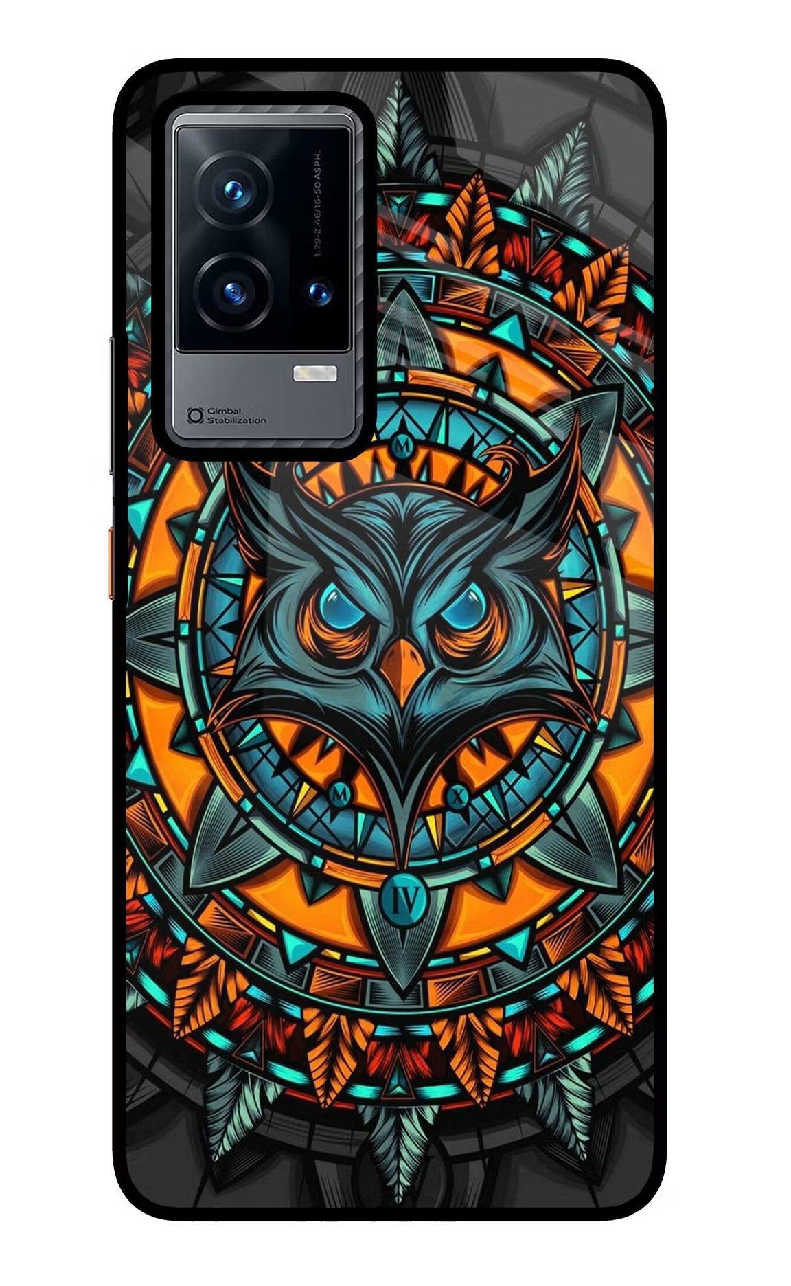 Angry Owl Art iQOO 9 5G Back Cover - Angry Owl Art iQOO 9 5G Glass Case Back Cover by Casekaro Angry Owl Art iQOO 9 5G Glass Case Back Cover by Casekaro