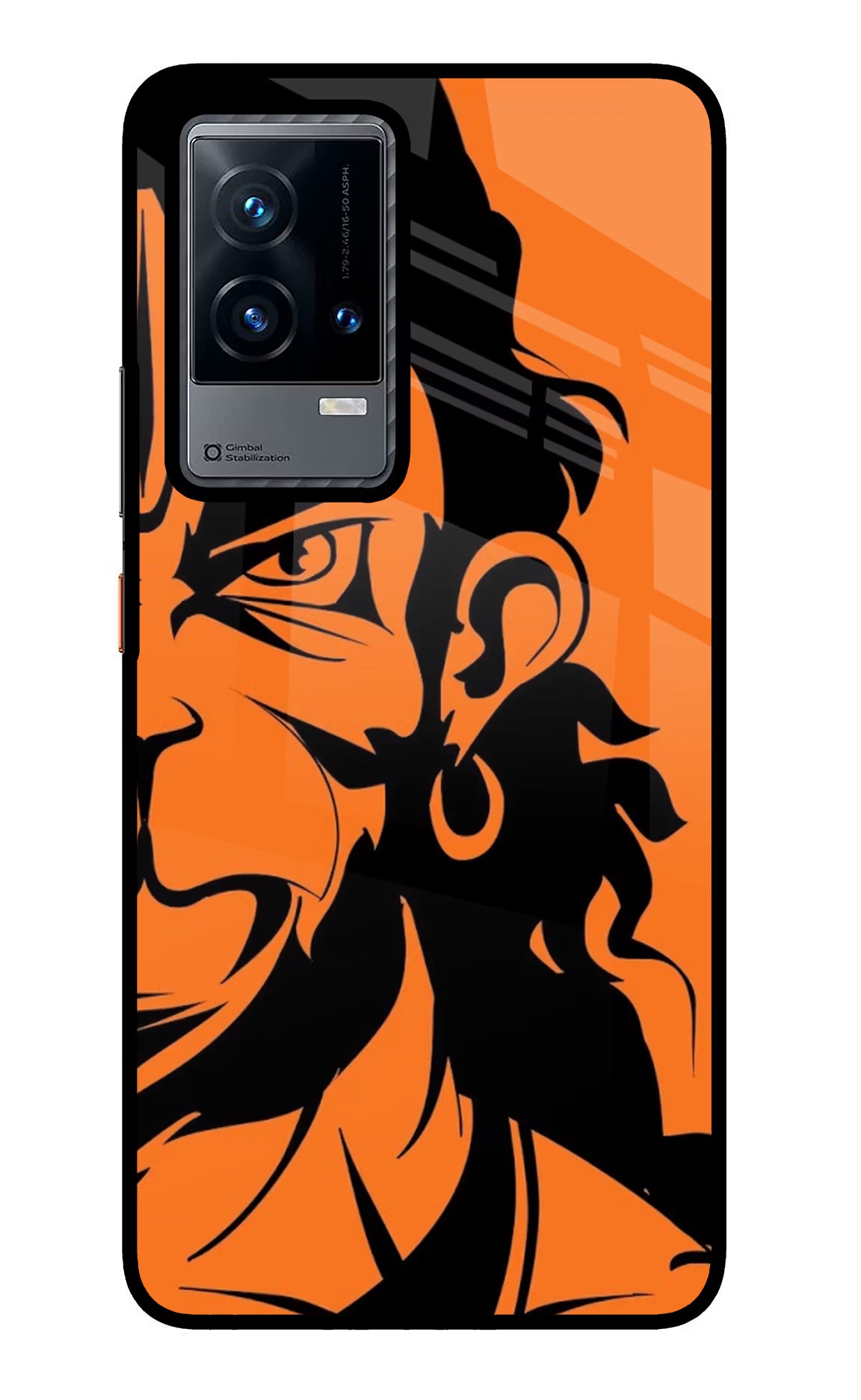 Hanuman iQOO 9 5G Back Cover - Hanuman iQOO 9 5G Glass Case Back Cover by Casekaro Hanuman iQOO 9 5G Glass Case Back Cover by Casekaro