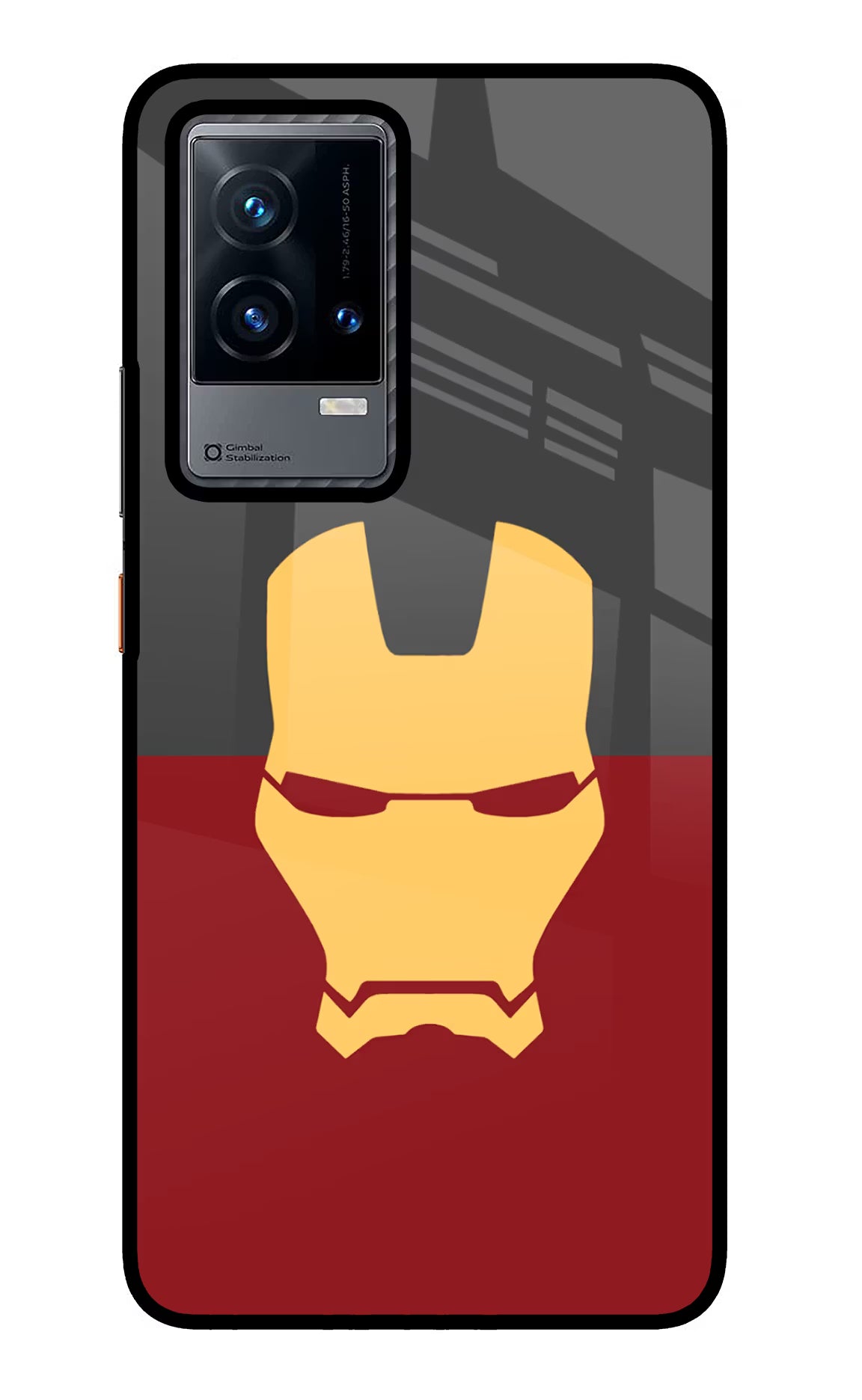 Ironman iQOO 9 5G Glass Case - Ironman iQOO 9 5G Glass Case Ironman iQOO 9 5G Glass Case