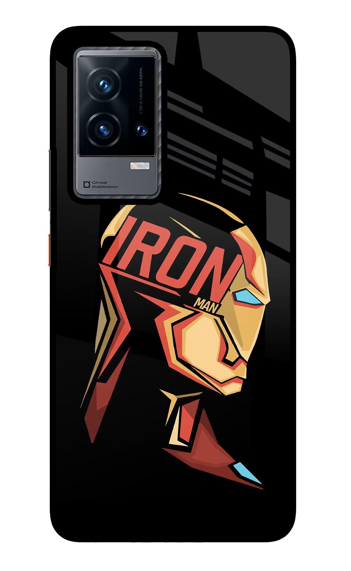 IronMan iQOO 9 5G Glass Case - IronMan iQOO 9 5G Glass Case IronMan iQOO 9 5G Glass Case