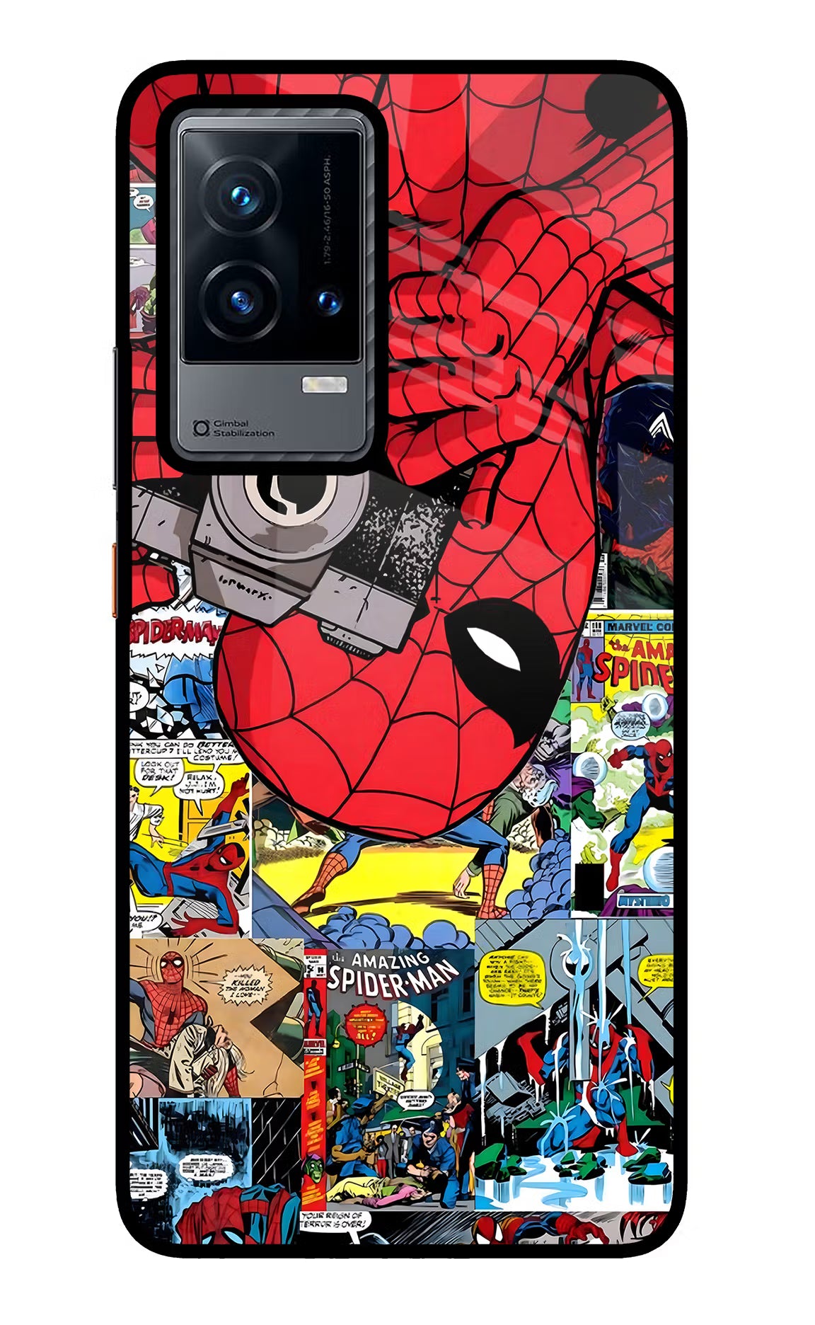 Spider Man iQOO 9 5G Glass Case - Spider Man iQOO 9 5G Glass Case Spider Man iQOO 9 5G Glass Case