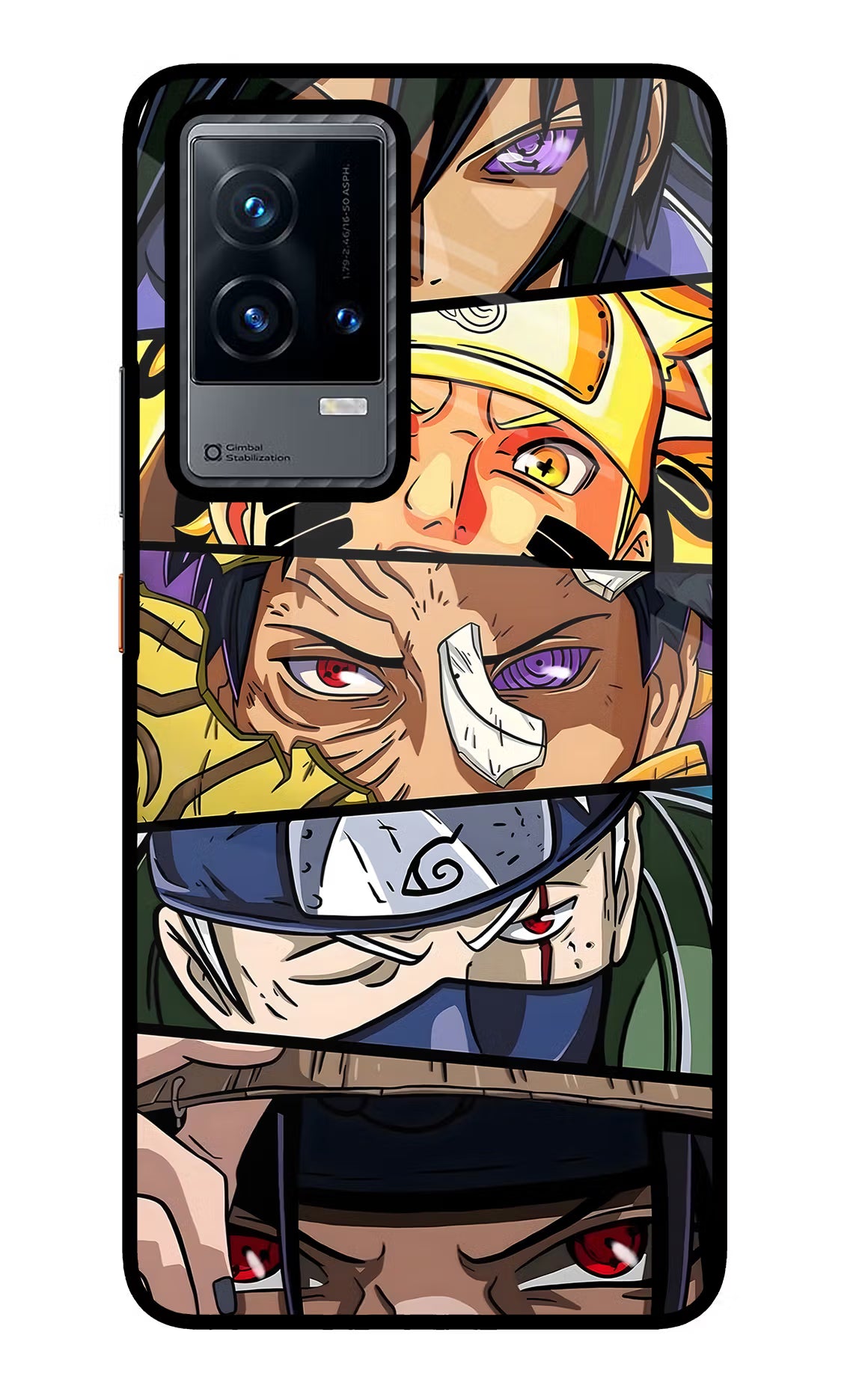 Naruto Character iQOO 9 5G Back Cover - Naruto Character iQOO 9 5G Glass Case Back Cover by Casekaro Naruto Character iQOO 9 5G Glass Case Back Cover by Casekaro