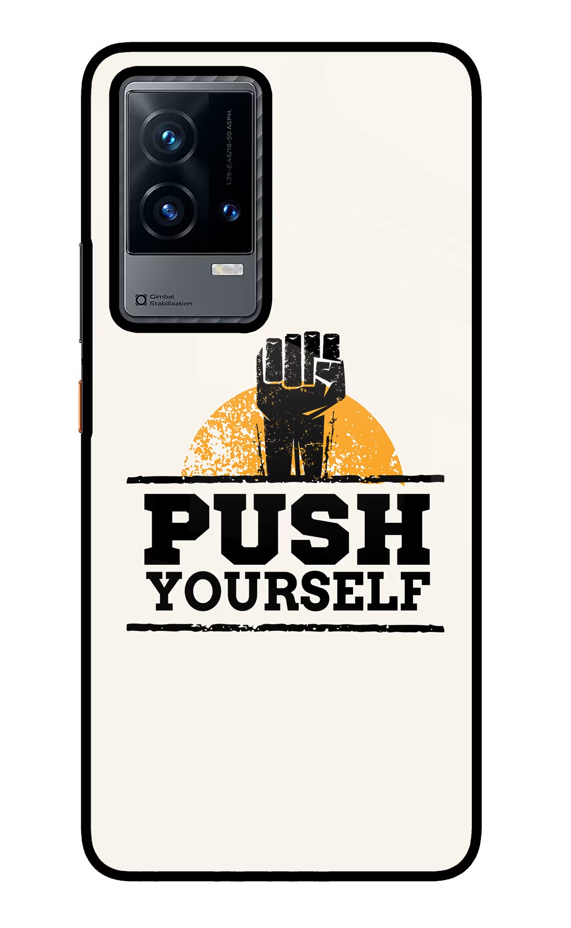 Push Yourself iQOO 9 5G Glass Case - Push Yourself iQOO 9 5G Glass Case Push Yourself iQOO 9 5G Glass Case