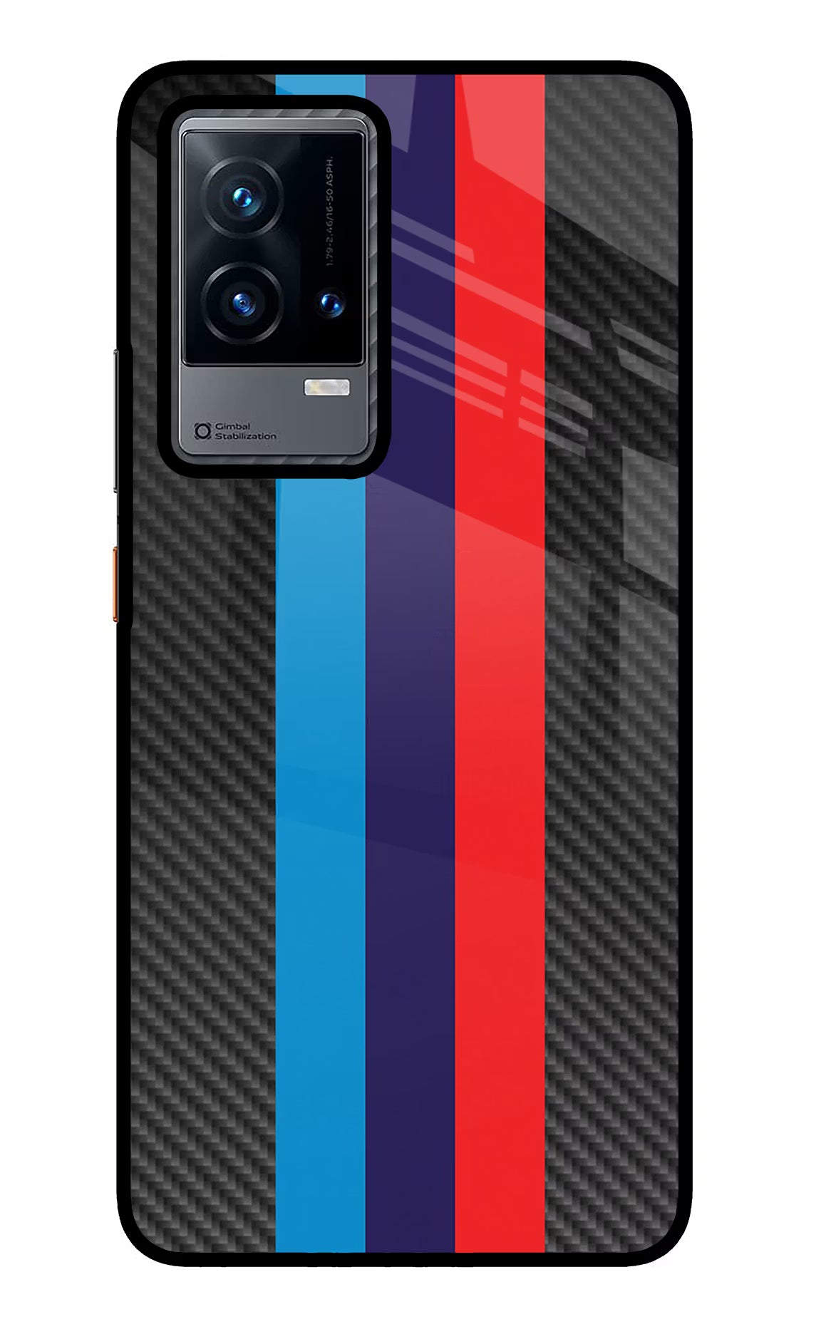 BMW Stripes Pattern iQOO 9 5G Glass Case - BMW Stripes Pattern iQOO 9 5G Glass Case BMW Stripes Pattern iQOO 9 5G Glass Case