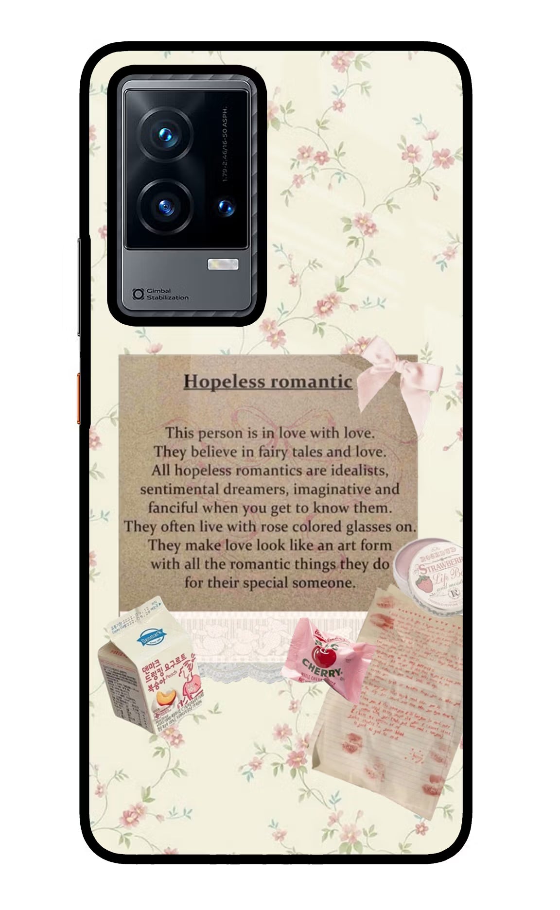 Hopeless Romantic iQOO 9 5G Glass Case - Hopeless Romantic iQOO 9 5G Glass Case Hopeless Romantic iQOO 9 5G Glass Case