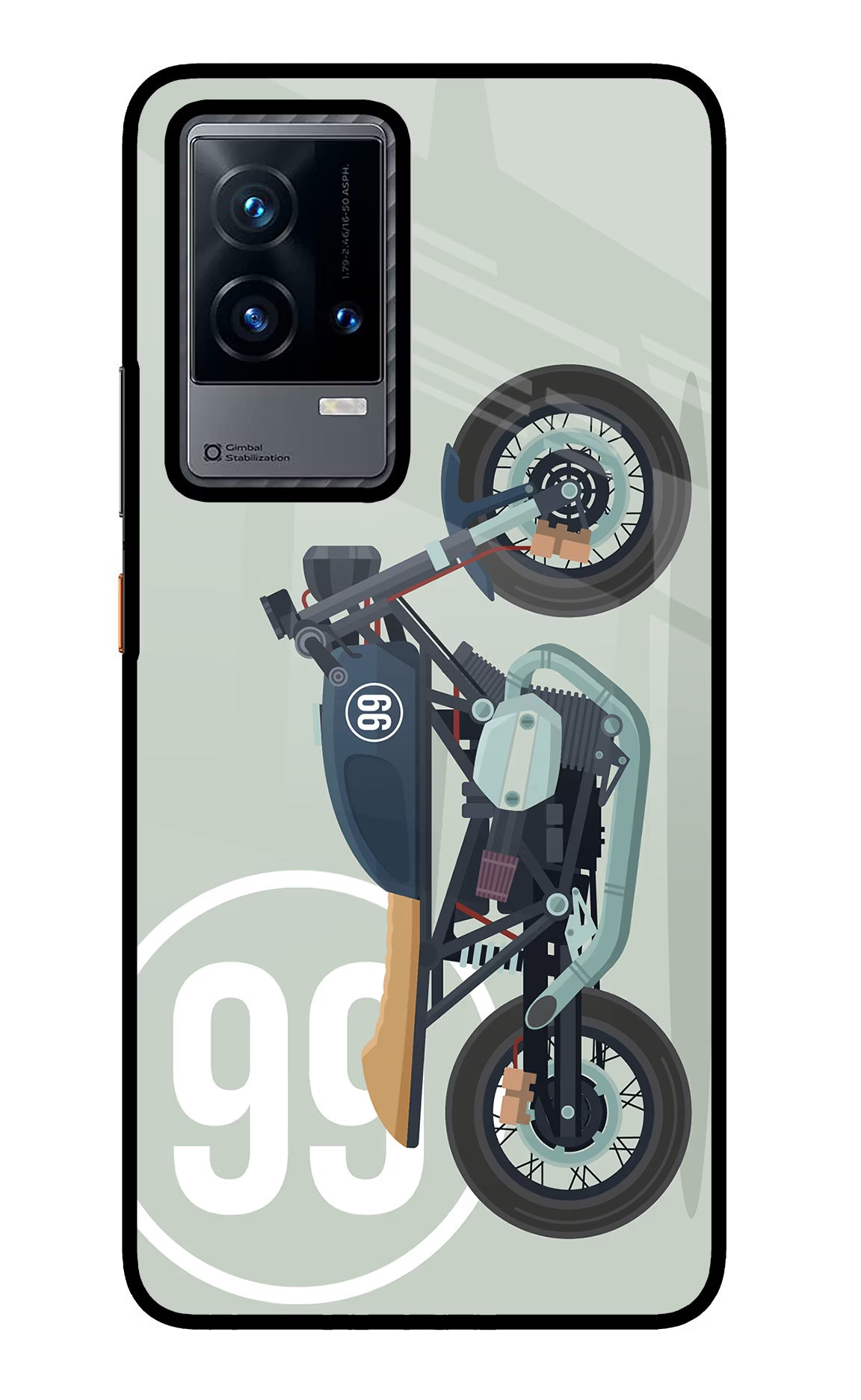 Classic Cafe Racer 99 iQOO 9 5G Glass Case - Classic Cafe Racer 99 iQOO 9 5G Glass Case Classic Cafe Racer 99 iQOO 9 5G Glass Case