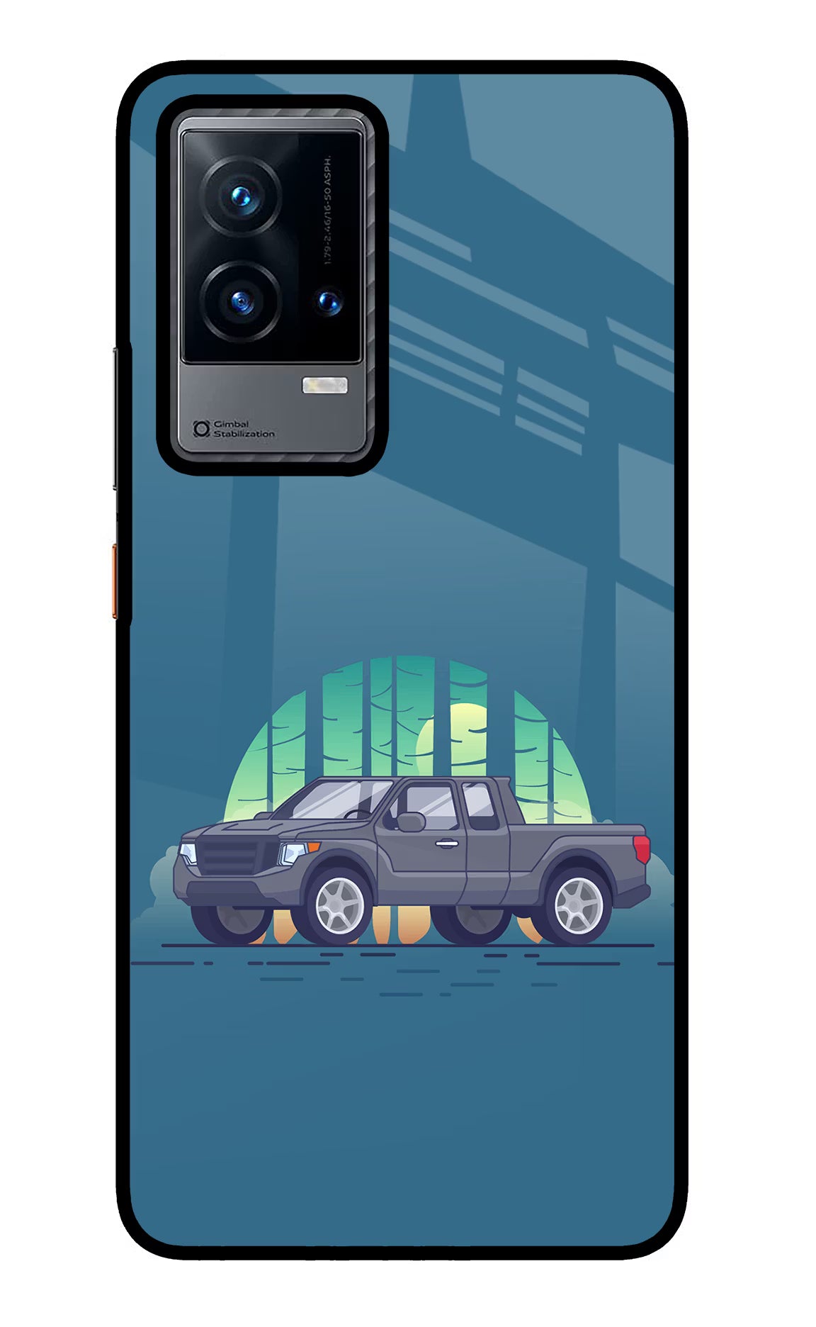 Retro Garage Vibe iQOO 9 5G Back Cover - Retro Garage Vibe iQOO 9 5G Glass Case Back Cover by Casekaro Retro Garage Vibe iQOO 9 5G Glass Case Back Cover by Casekaro