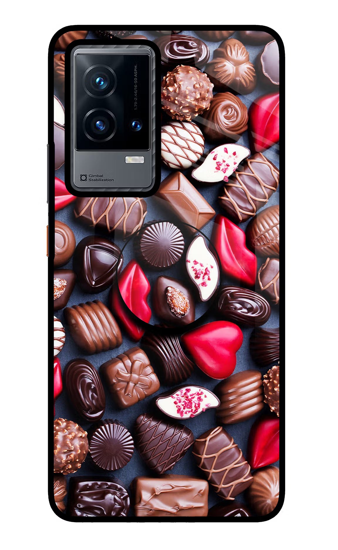 Chocolates iQOO 9 5G Pop Case - Chocolates iQOO 9 5G Pop Case by Casekaro Chocolates iQOO 9 5G Pop Case by Casekaro