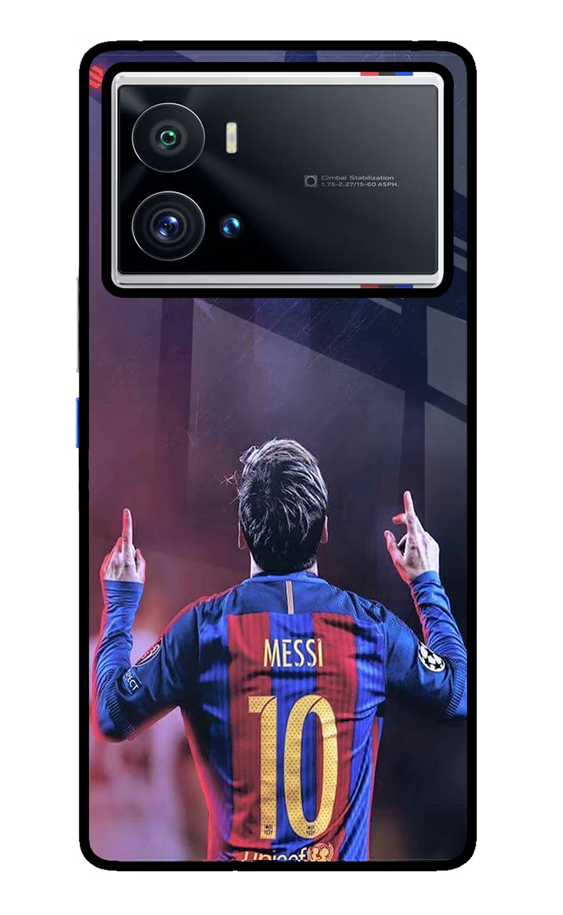 Messi iQOO 9 Pro 5G Glass Case - Messi iQOO 9 Pro 5G Glass Case Messi iQOO 9 Pro 5G Glass Case