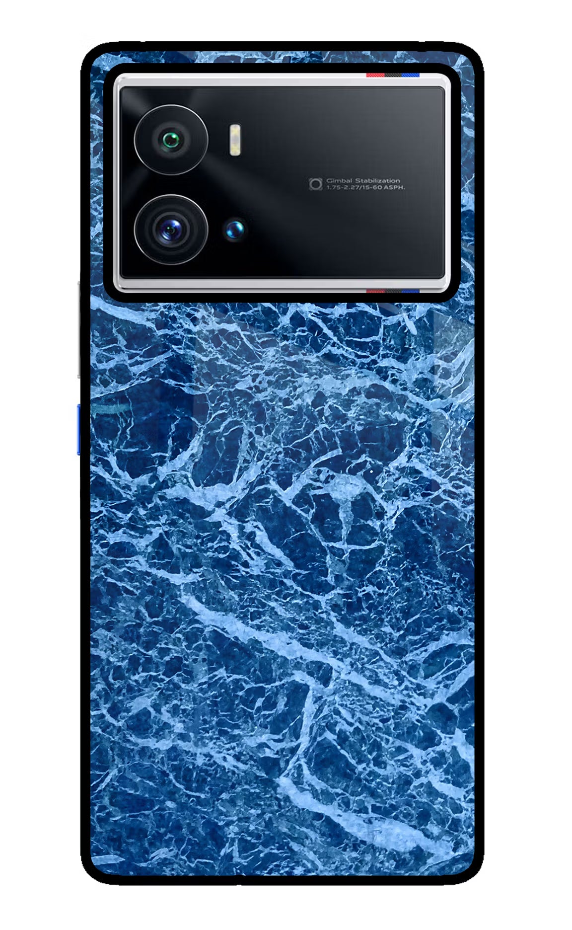 Blue Marble iQOO 9 Pro 5G Back Cover - Blue Marble iQOO 9 Pro 5G Glass Case Back Cover by Casekaro Blue Marble iQOO 9 Pro 5G Glass Case Back Cover by Casekaro