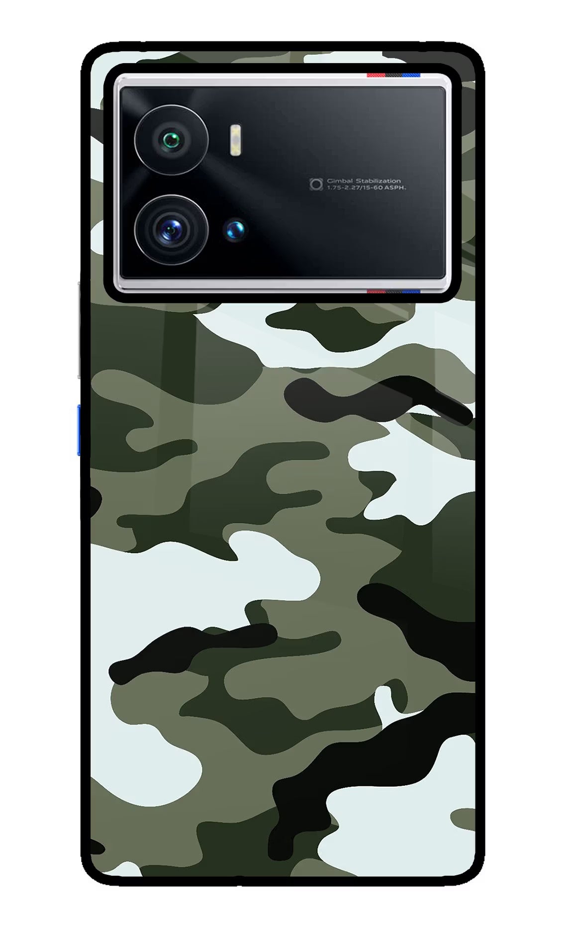 Camouflage iQOO 9 Pro 5G Back Cover - Camouflage iQOO 9 Pro 5G Glass Case Back Cover by Casekaro Camouflage iQOO 9 Pro 5G Glass Case Back Cover by Casekaro