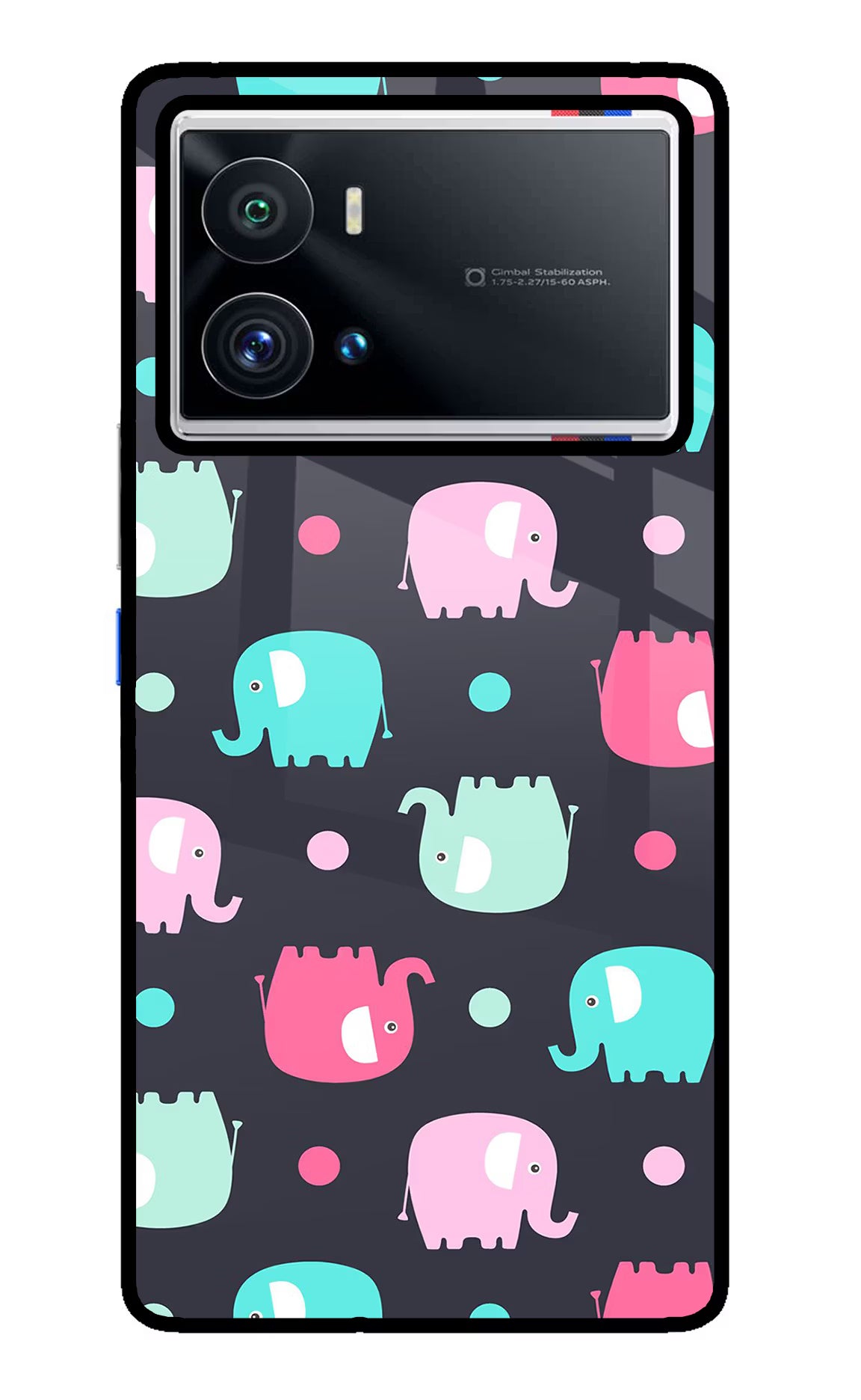 Elephants iQOO 9 Pro 5G Back Cover - Elephants iQOO 9 Pro 5G Glass Case Back Cover by Casekaro Elephants iQOO 9 Pro 5G Glass Case Back Cover by Casekaro