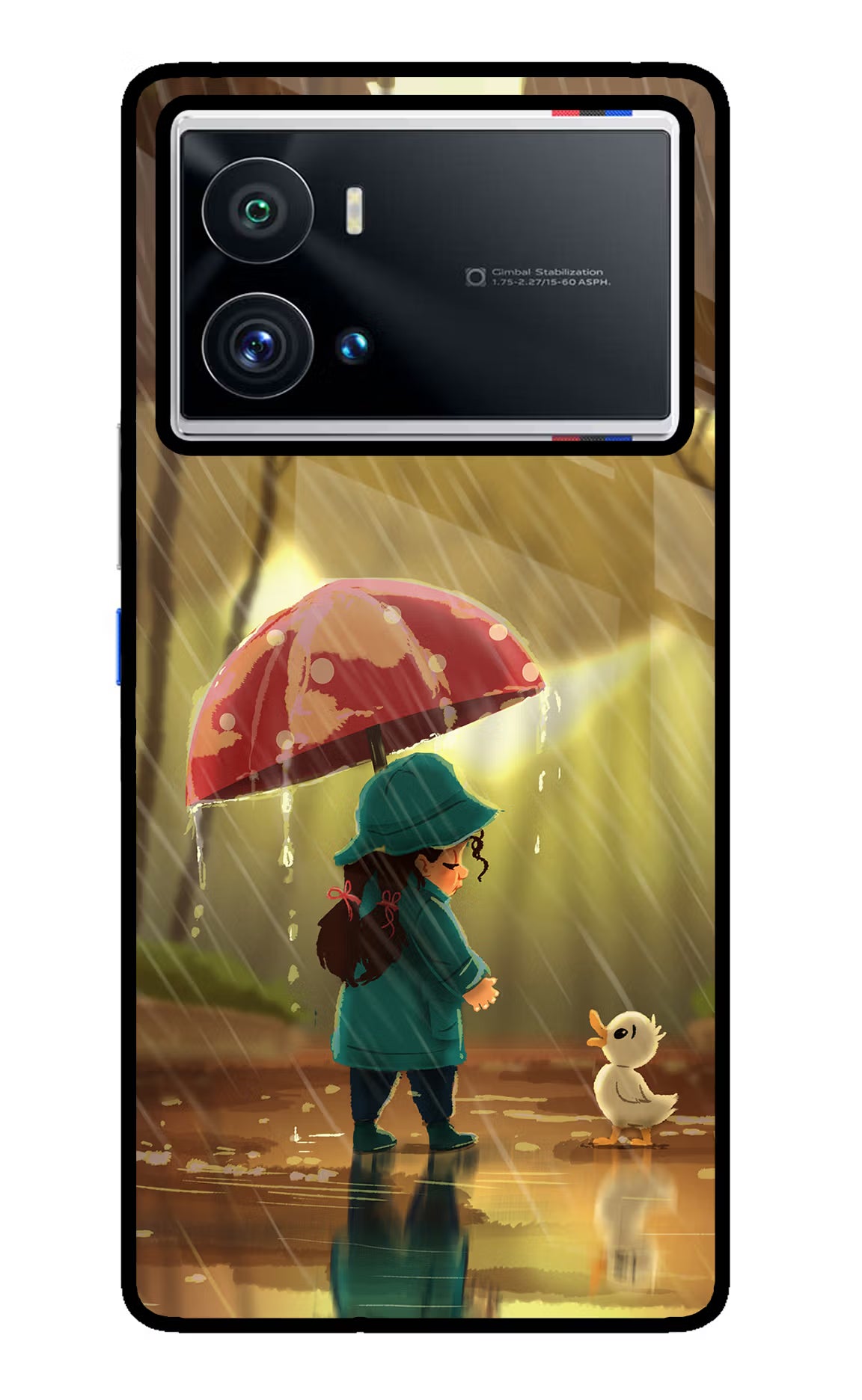 Rainy Day iQOO 9 Pro 5G Back Cover - Rainy Day iQOO 9 Pro 5G Glass Case Back Cover by Casekaro Rainy Day iQOO 9 Pro 5G Glass Case Back Cover by Casekaro