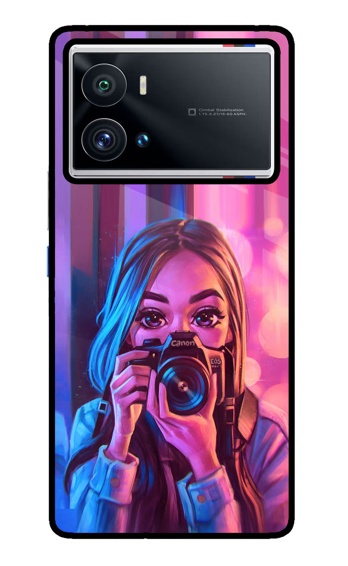 Girl Photographer iQOO 9 Pro 5G Back Cover - Girl Photographer iQOO 9 Pro 5G Glass Case Back Cover by Casekaro Girl Photographer iQOO 9 Pro 5G Glass Case Back Cover by Casekaro