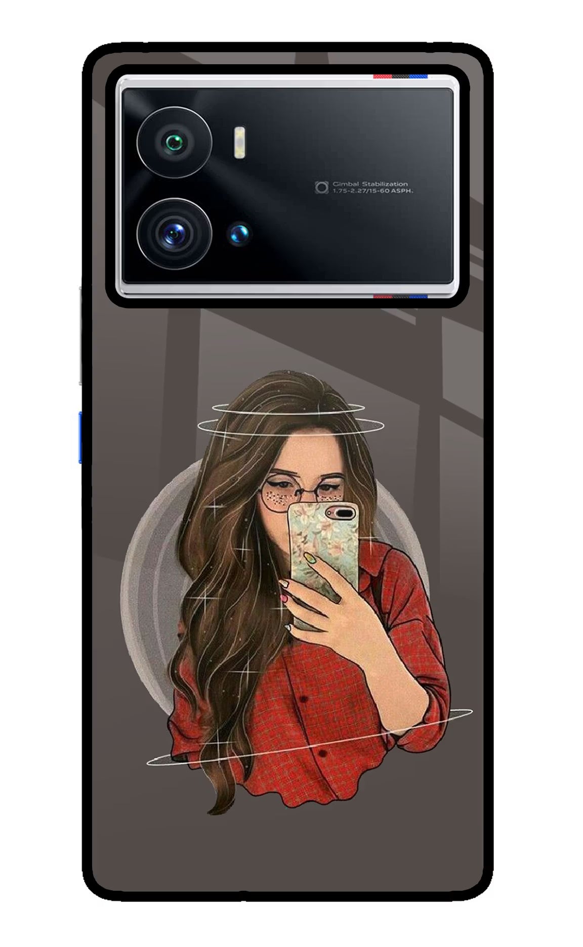 Selfie Queen iQOO 9 Pro 5G Back Cover - Selfie Queen iQOO 9 Pro 5G Glass Case Back Cover by Casekaro Selfie Queen iQOO 9 Pro 5G Glass Case Back Cover by Casekaro