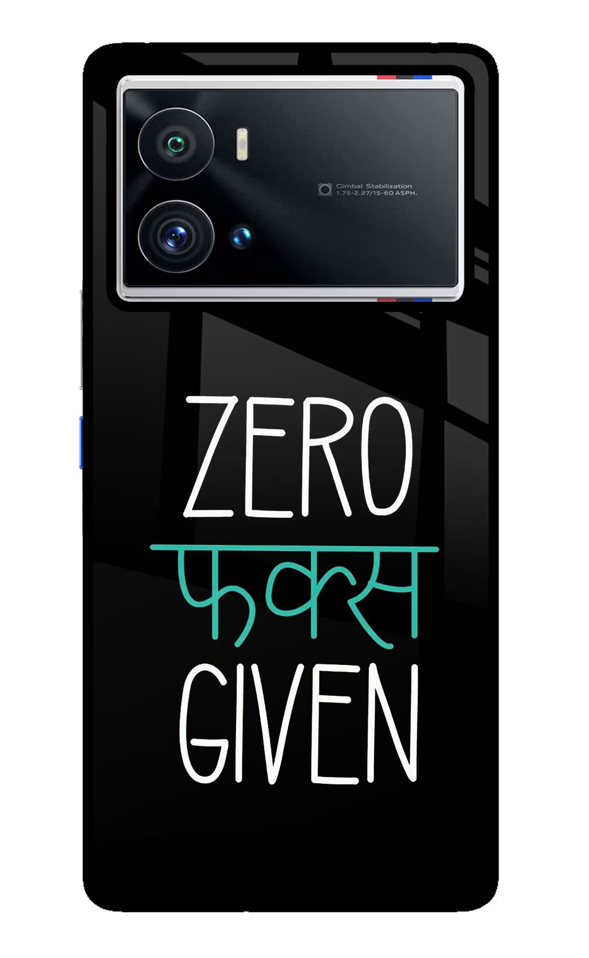 Zero Fucks Given iQOO 9 Pro 5G Back Cover - Zero Fucks Given iQOO 9 Pro 5G Glass Case Back Cover by Casekaro Zero Fucks Given iQOO 9 Pro 5G Glass Case Back Cover by Casekaro