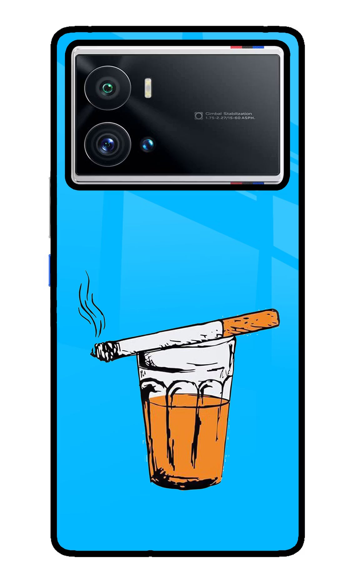 Chai Sutta iQOO 9 Pro 5G Back Cover - Chai Sutta iQOO 9 Pro 5G Glass Case Back Cover by Casekaro Chai Sutta iQOO 9 Pro 5G Glass Case Back Cover by Casekaro