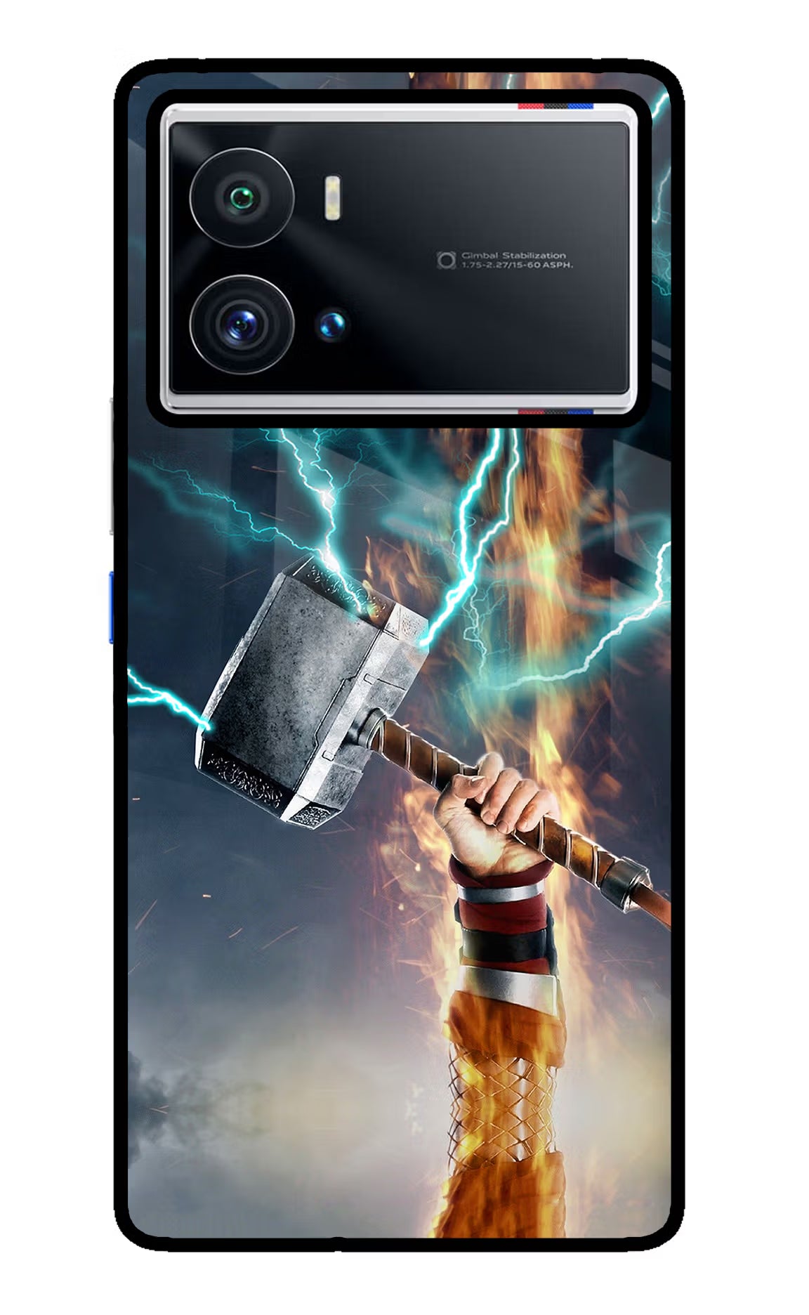 Thor Hammer Mjolnir iQOO 9 Pro 5G Back Cover - Thor Hammer Mjolnir iQOO 9 Pro 5G Glass Case Back Cover by Casekaro Thor Hammer Mjolnir iQOO 9 Pro 5G Glass Case Back Cover by Casekaro