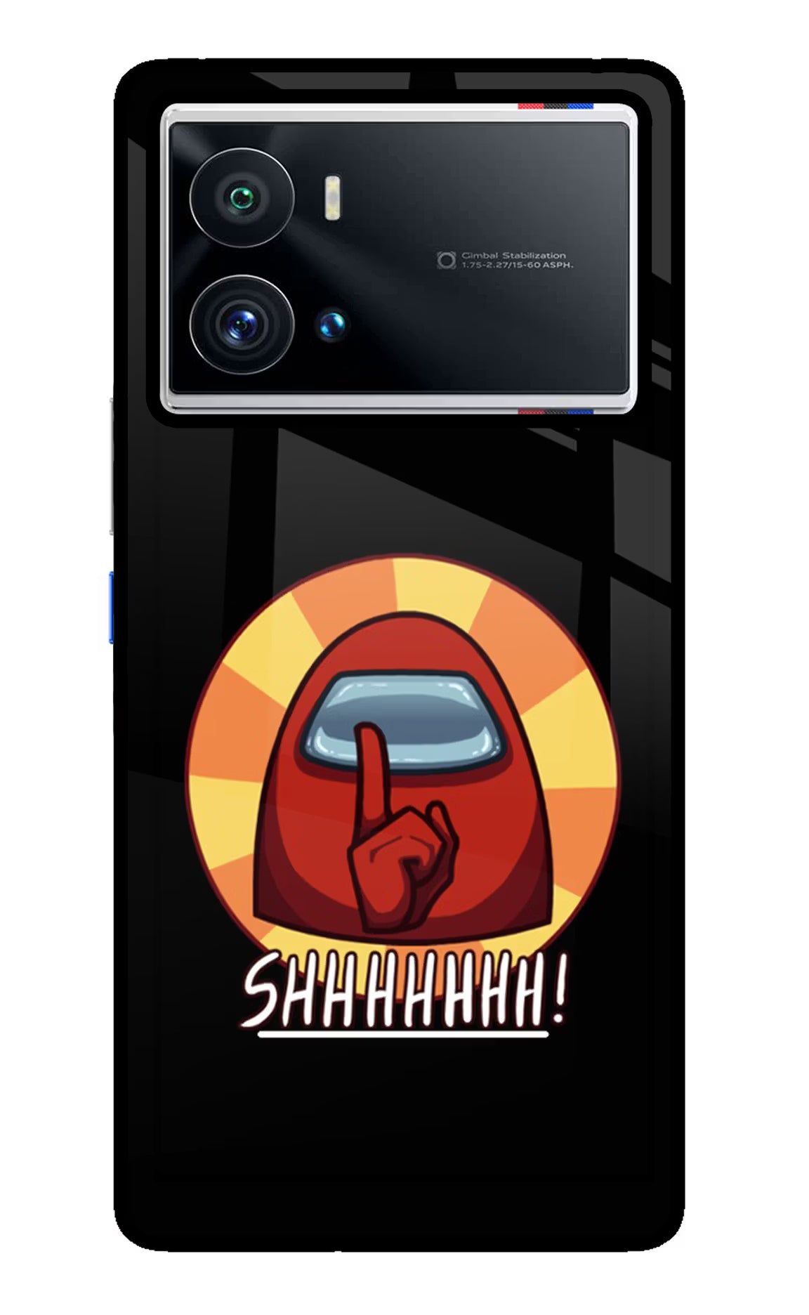 Among Us Shhh! iQOO 9 Pro 5G Glass Case - Among Us Shhh! iQOO 9 Pro 5G Glass Case Among Us Shhh! iQOO 9 Pro 5G Glass Case